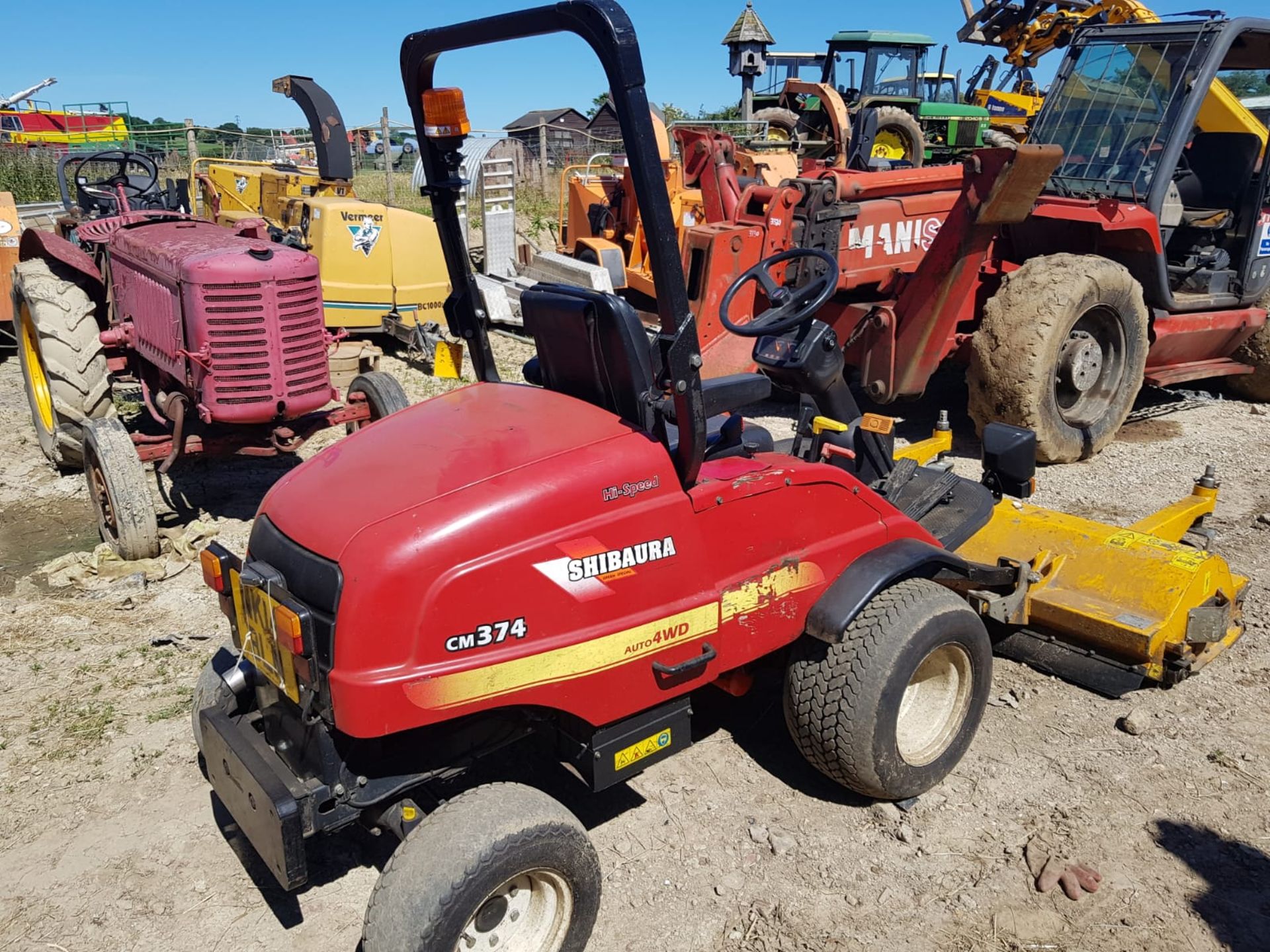 2014 SHIBAURA CM374 4WD FLAIL MOWER CLEAN CONDITION, EX LEICESTER CITY COUNCIL *PLUS VAT*