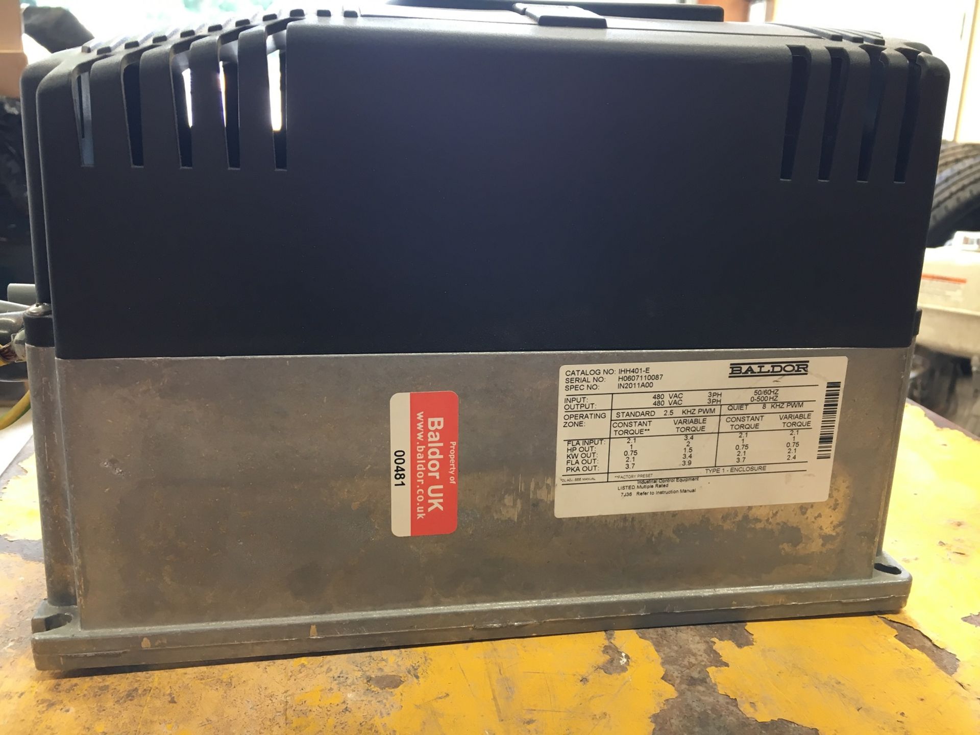 BALDOR H2 INVERTER DRIVE (IHH401-E), NO RESERVE *PLUS VAT* - Image 4 of 7