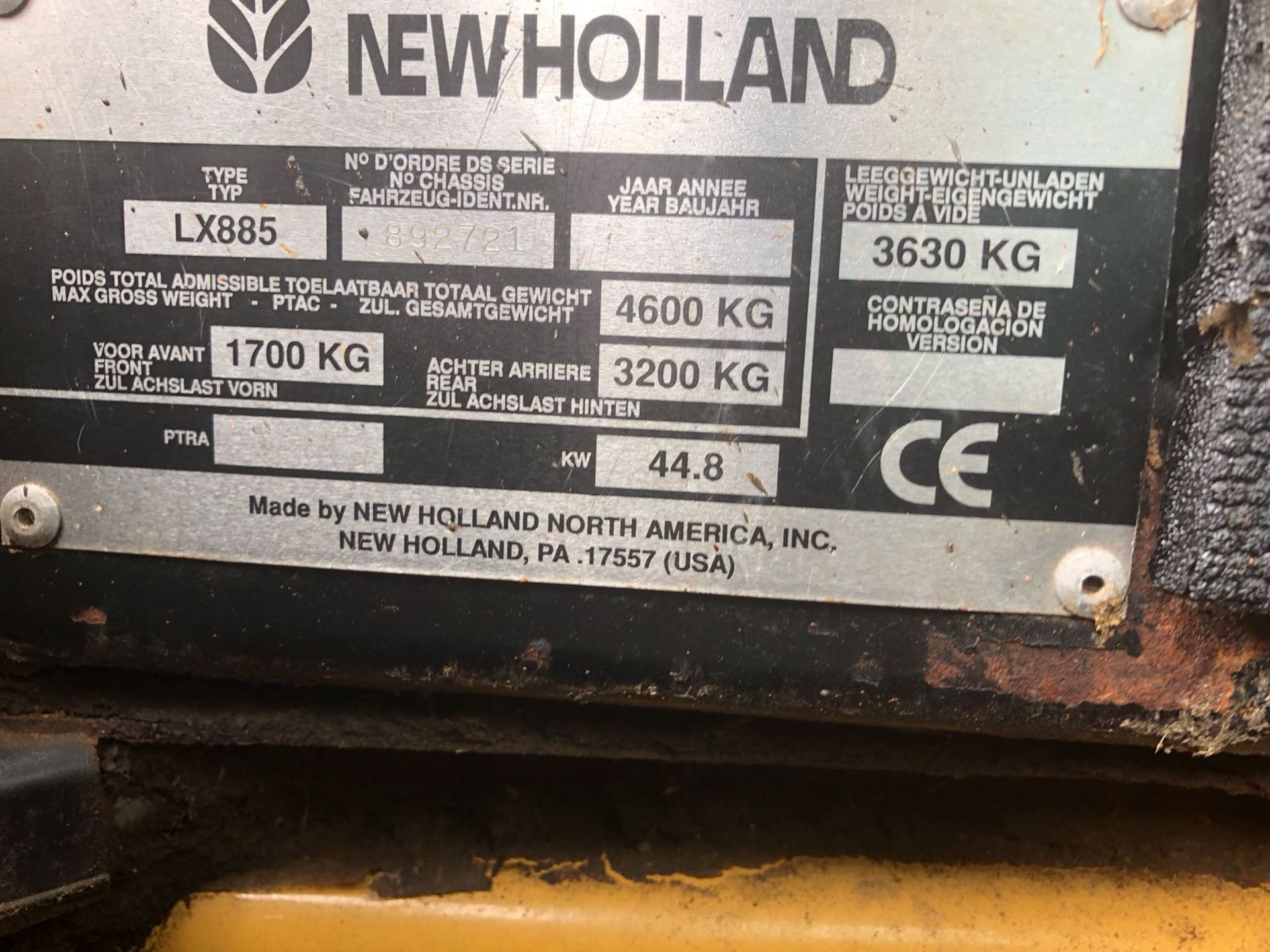 NEW HOLLAND LX885 TURBO BALE SPIKE SKID STEER LOADER 60 HP *PLUS VAT* - Image 14 of 14