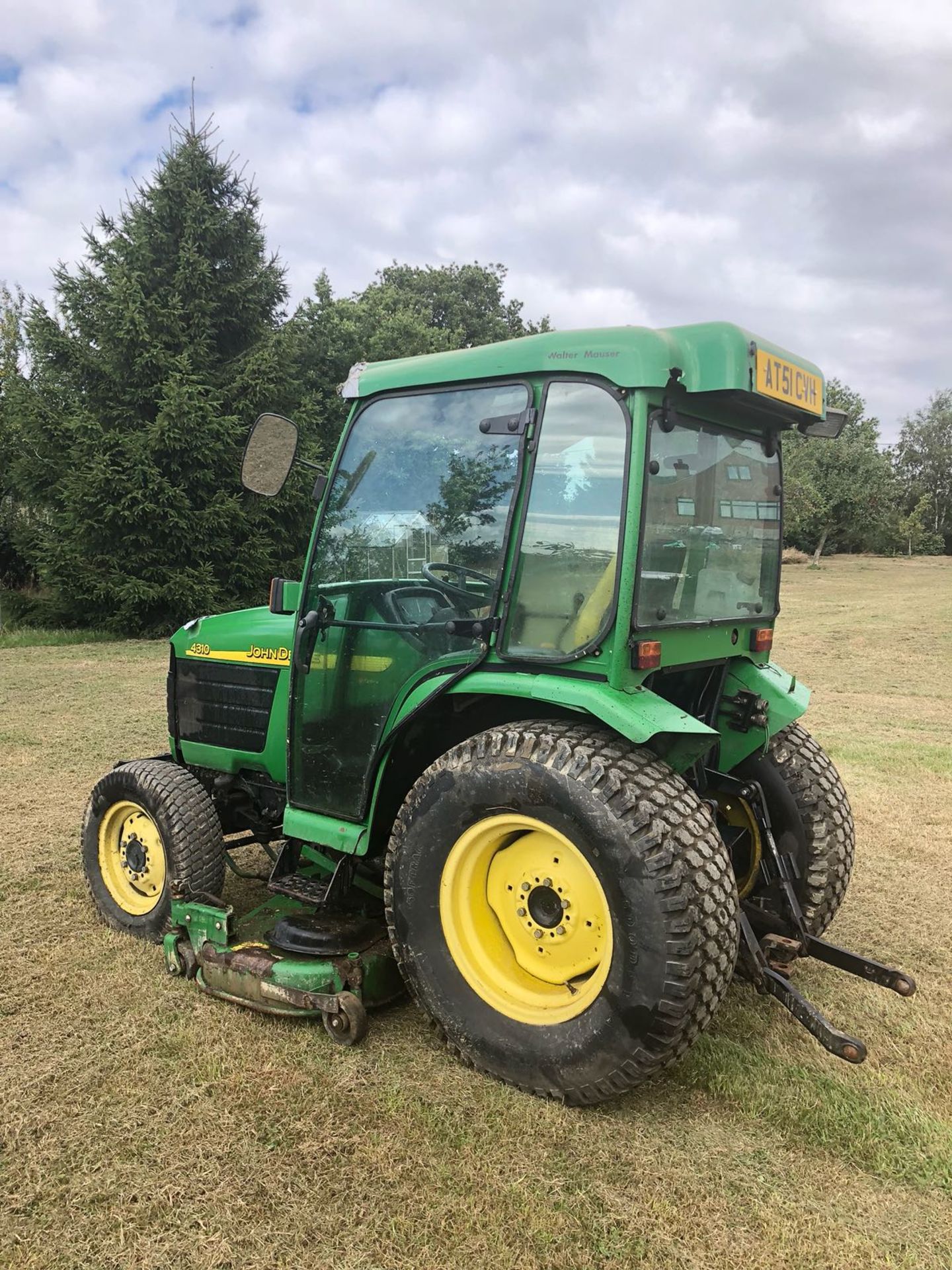 2002/51 REG JOHN DEERE 4310 TRACTOR / RIDE ON LAWN MOWER WITH CAB *PLUS VAT* - Image 7 of 17