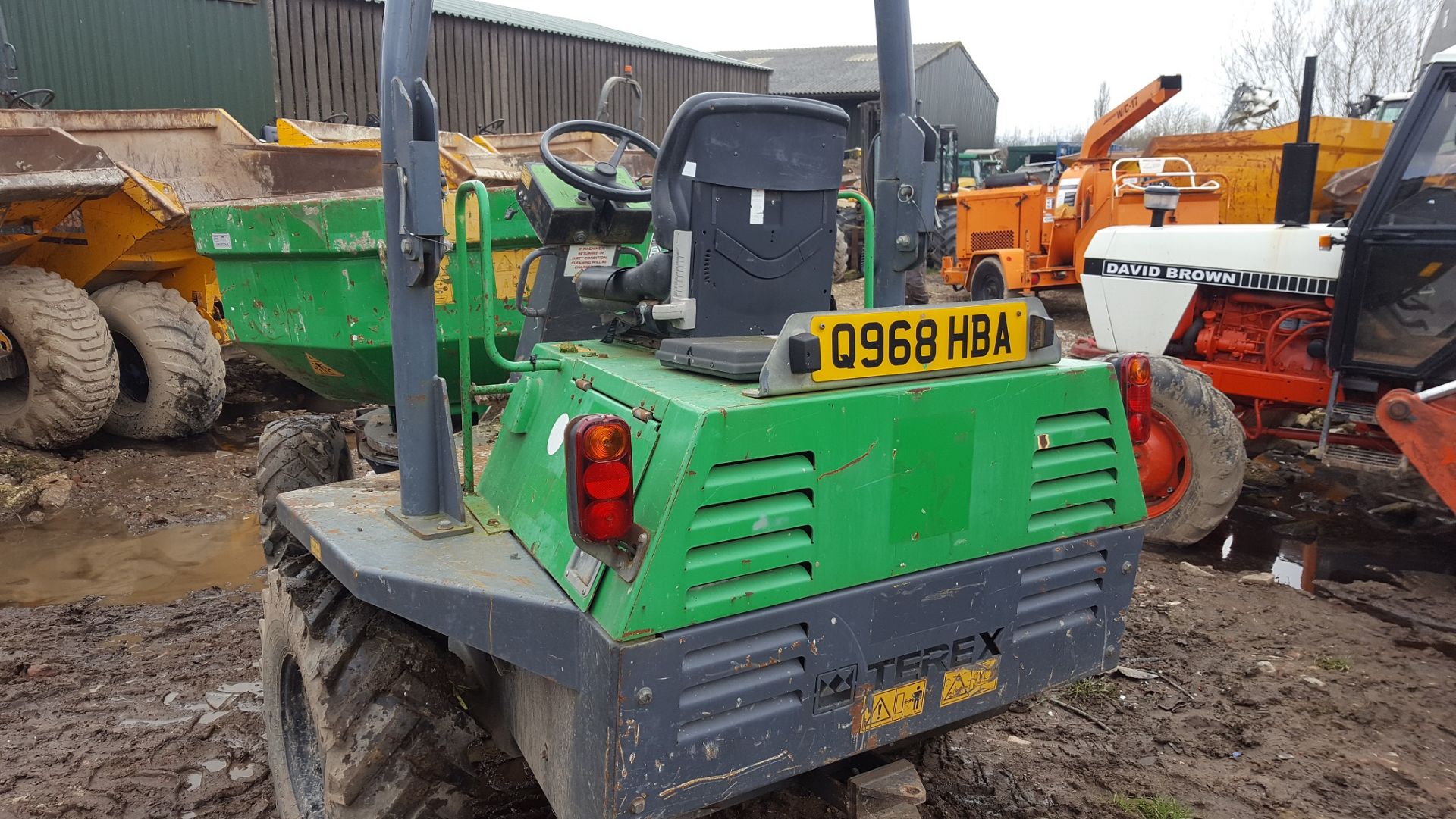 2008 GREEN TEREX 3 TONNE DIESEL SWIVEL DUMPER *PLUS VAT* - Image 4 of 7