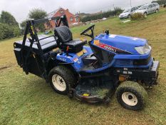 ISEKI SXG 22 RIDE ON LAWN MOWER WITH HIGH TIP REAR GRASS COLLECTOR *PLUS VAT*