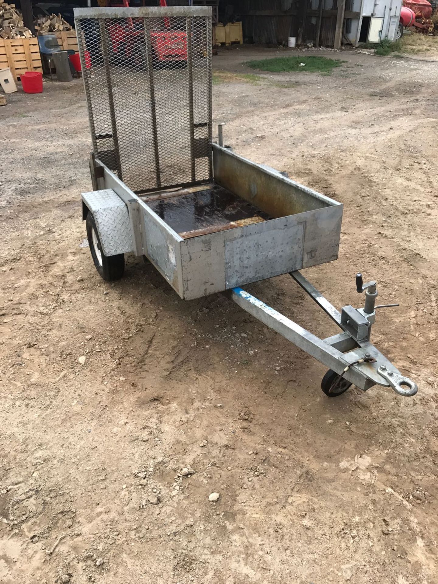 GALVANISED TRAILER C/W FULL RAMP, IDEAL FOR QUAD ETC. WEIGHT 750 KG *PLUS VAT* - Image 3 of 5