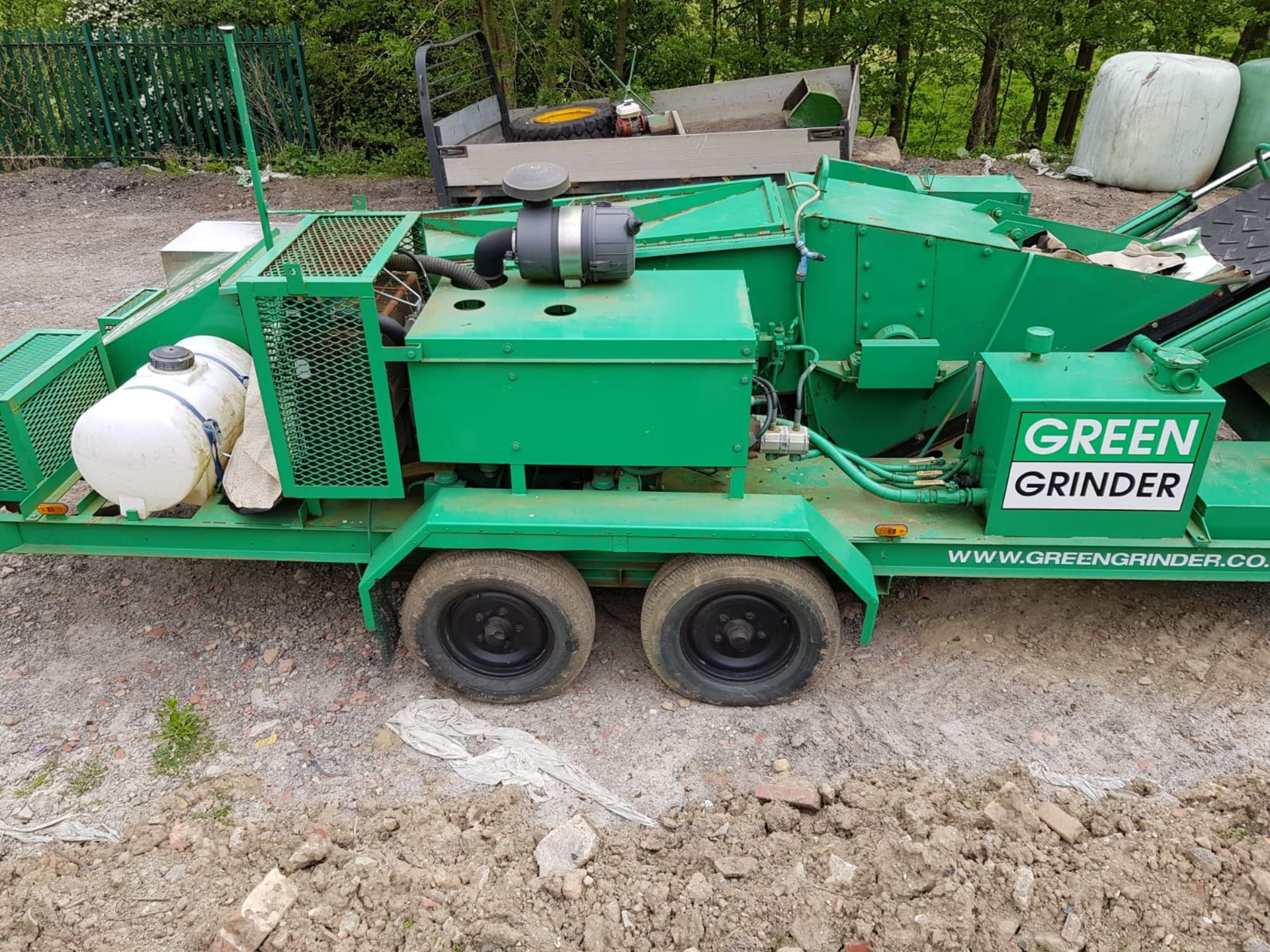 TWIN AXLE GREEN GRINDER PACKER 750 MOBILE SHREDDER *PLUS VAT* - Image 4 of 12