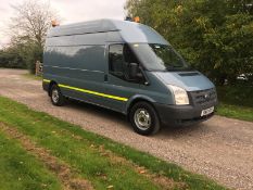 2012/12 REG FORD TRANSIT 125 T350 RWD BLUE DIESEL COMPRESSOR VAN WITH 110V OUTPUT *NO VAT*