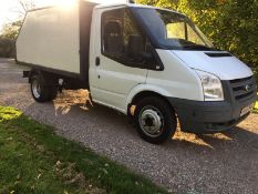 2007/56 REG FORD TRANSIT 100 T350M RWD WHITE DIESEL TIPPER, SHOWING 0 FORMER KEEPERS *NO VAT*