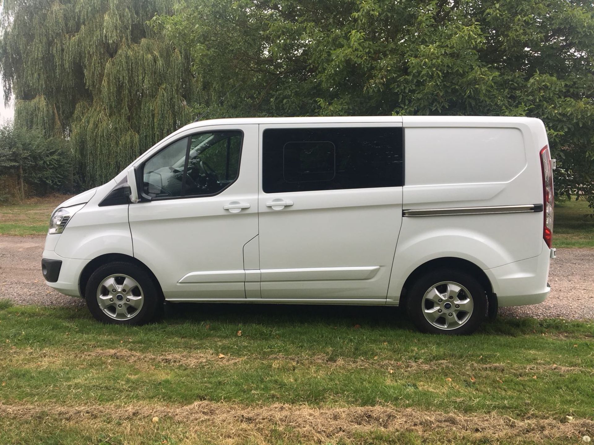 2015/65 REG FORD TRANSIT CUSTOM 270 ECO-TECH WHITE DIESEL 6 SEATER CREW VAN *NO VAT* - Image 4 of 12