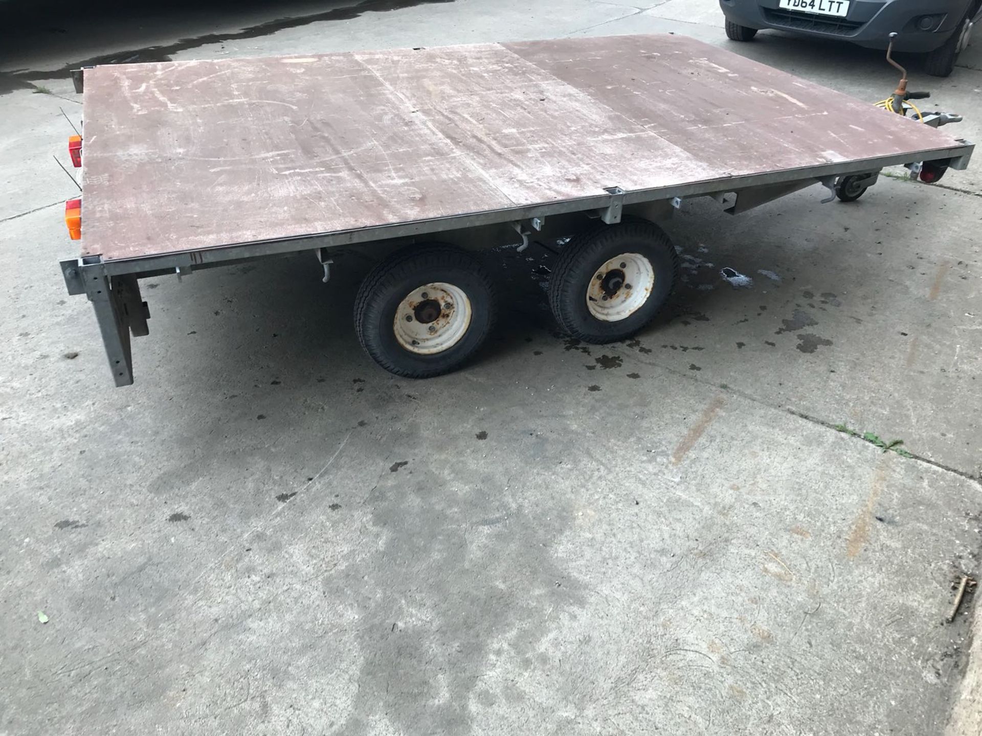 INDESPENSION FLAT BED TRAILER SIZE 12 X 7FT TWIN AXLE *PLUS VAT* - Image 5 of 7