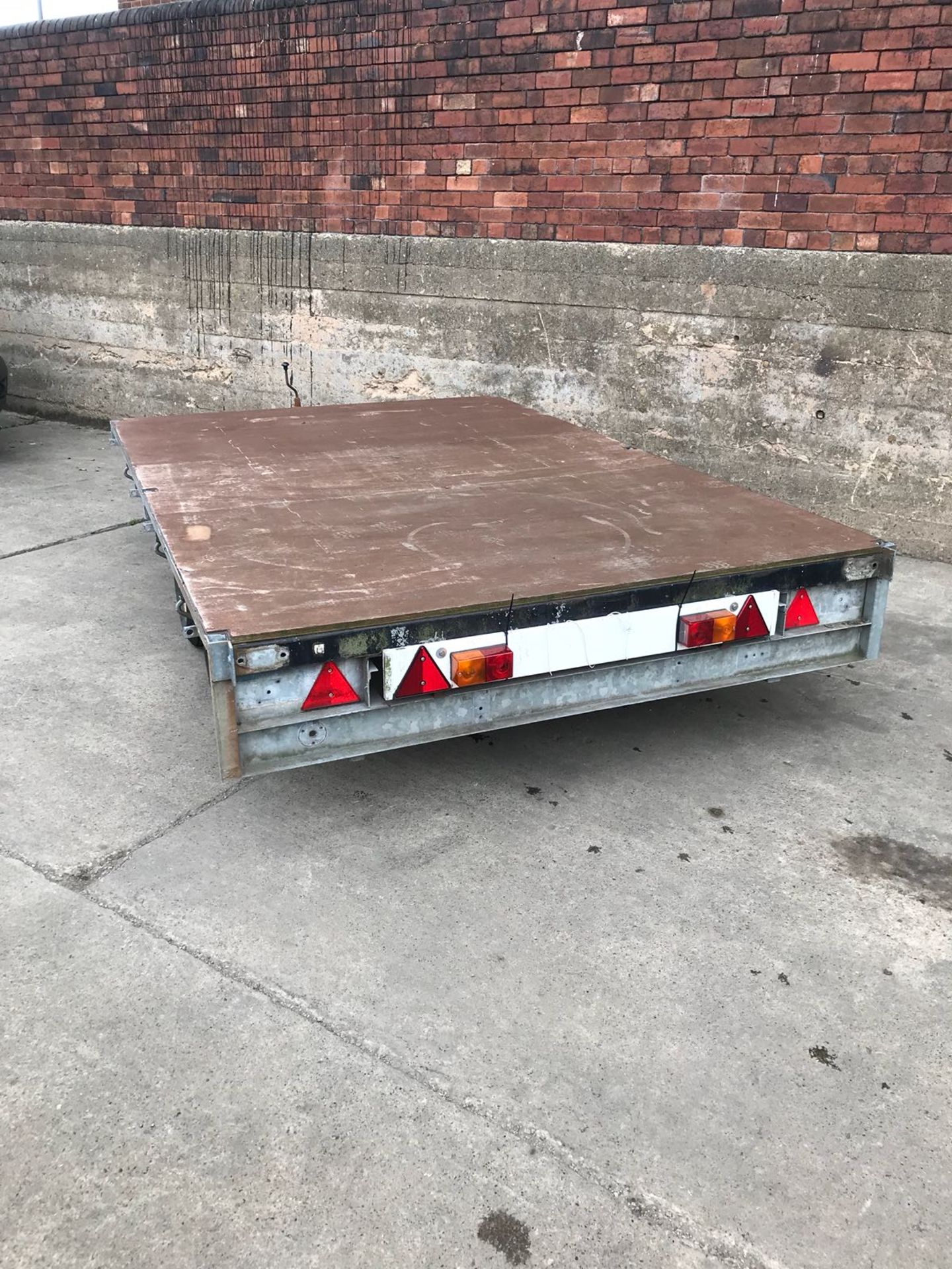 INDESPENSION FLAT BED TRAILER SIZE 12 X 7FT TWIN AXLE *PLUS VAT* - Image 7 of 7