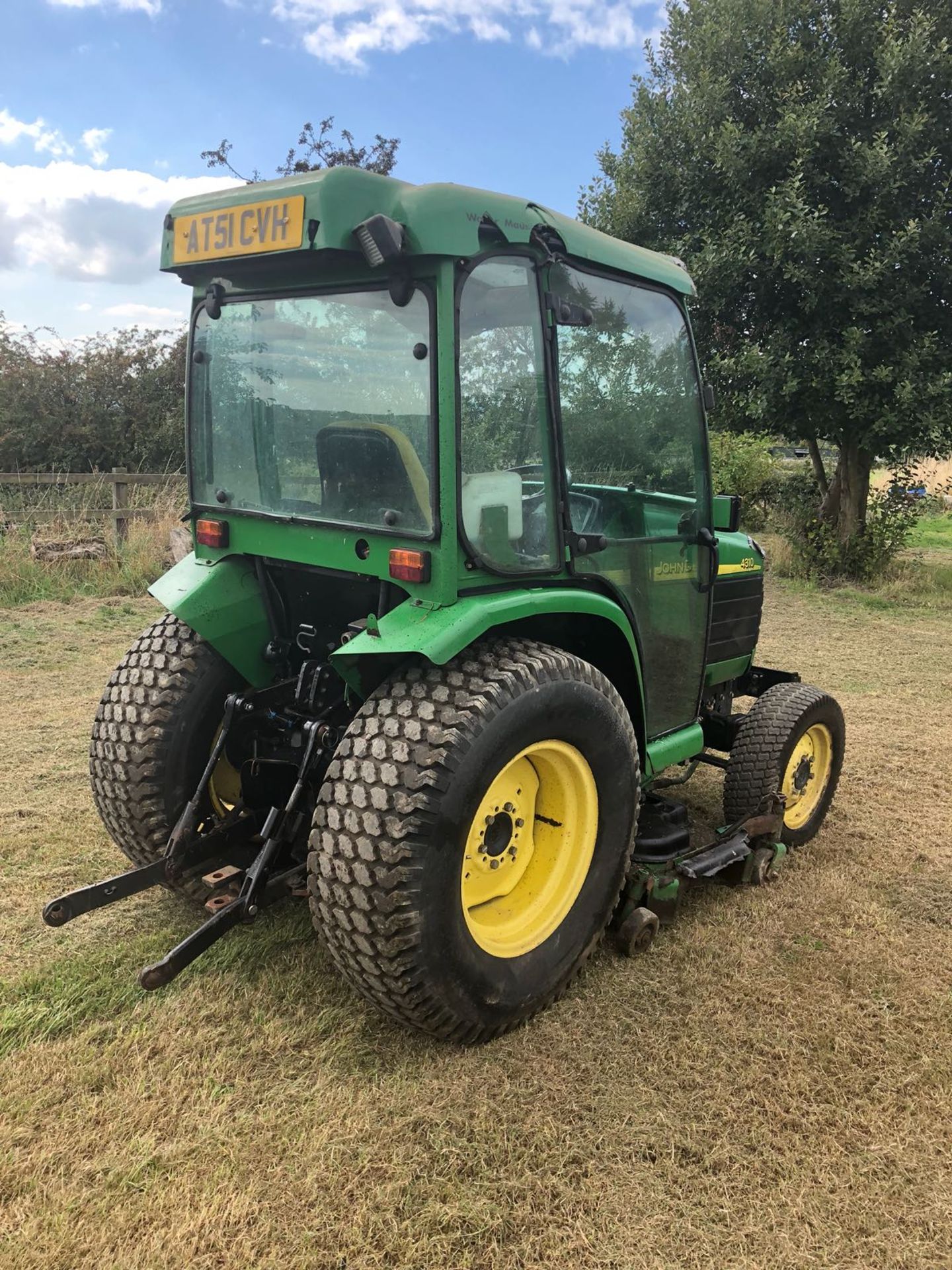 2002/51 REG JOHN DEERE 4310 TRACTOR / RIDE ON LAWN MOWER WITH CAB *PLUS VAT* - Image 11 of 17