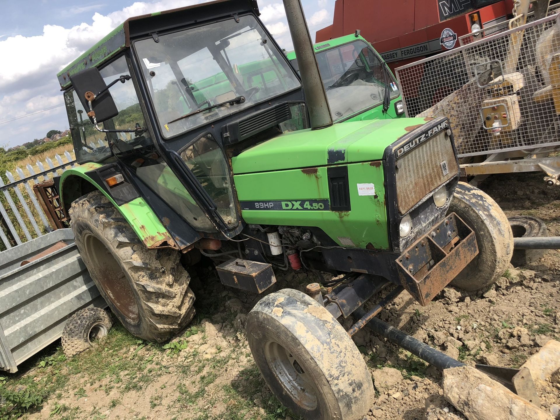 1987 GREEN DEUTZ-FAHR DX 4.50 89 HP TRACTOR *PLUS VAT*