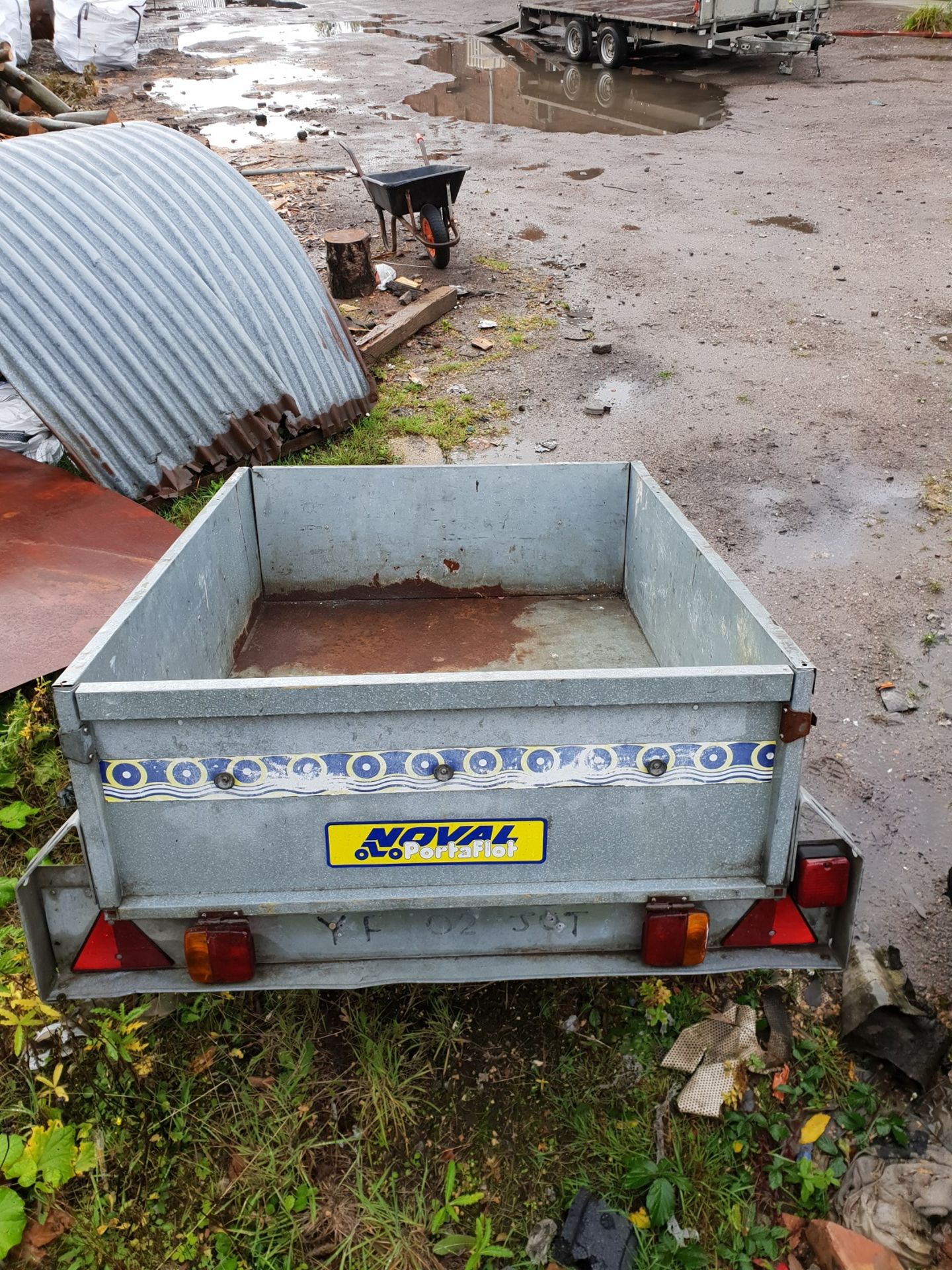 CAR GALVANISED BOX TRAILER 3X4 FOOT *NO VAT* - Image 2 of 3