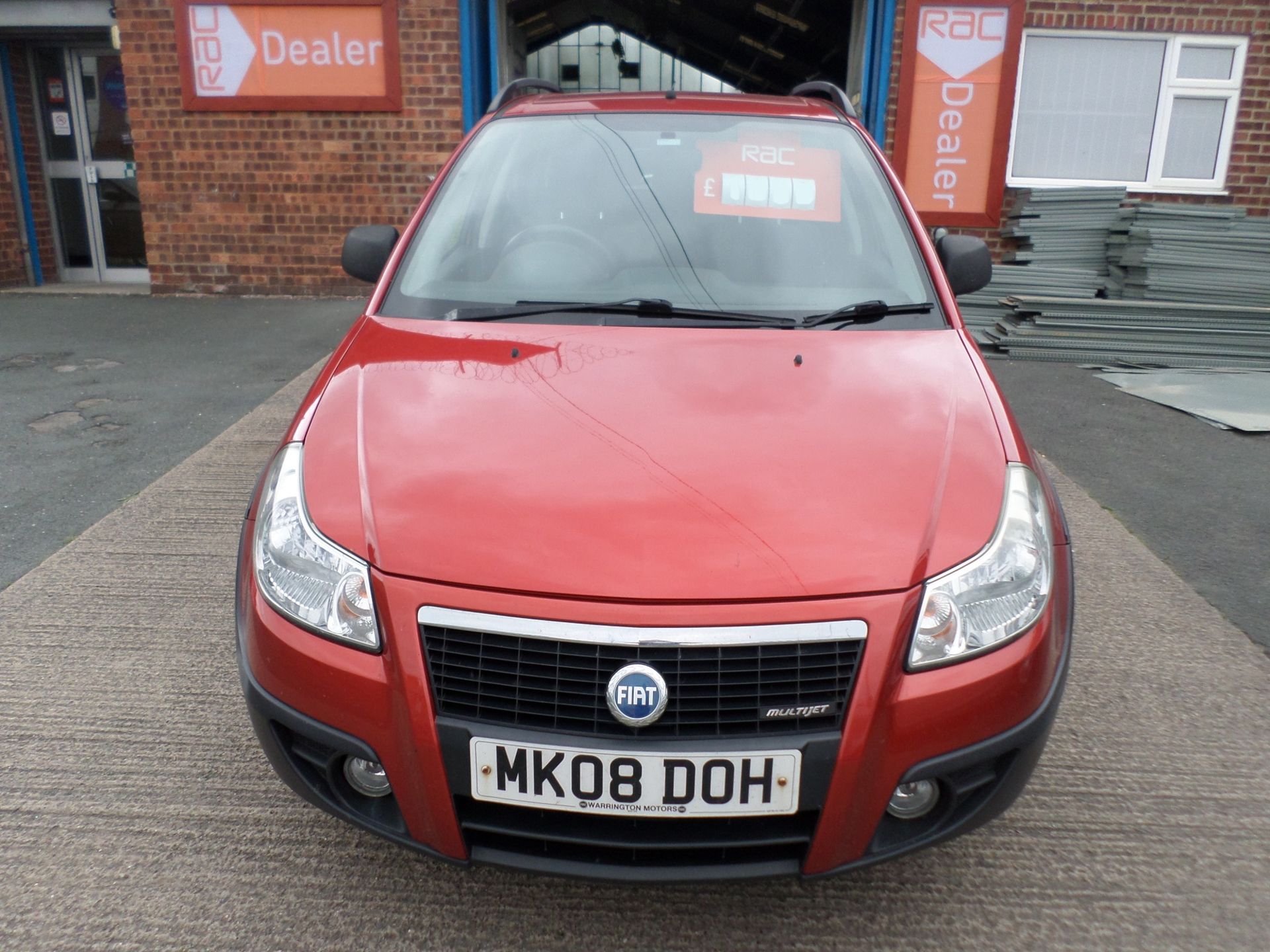 2008/08 REG FIAT SEDICI DYNAMIC MULTIJET 4X4 RED DIESEL 5 DOOR HATCHBACK, SHOWING 2 FORMER KEEPERS - Image 2 of 11