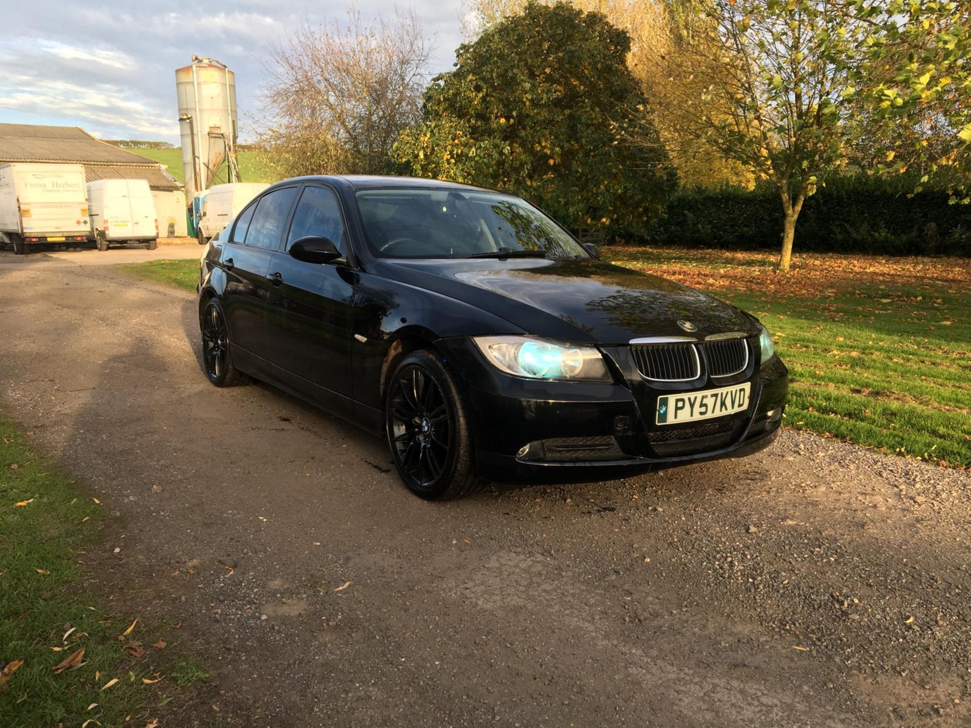 2008/57 REG BMW 320D ES BLACK DIESEL 4 DOOR SALOON *NO VAT*