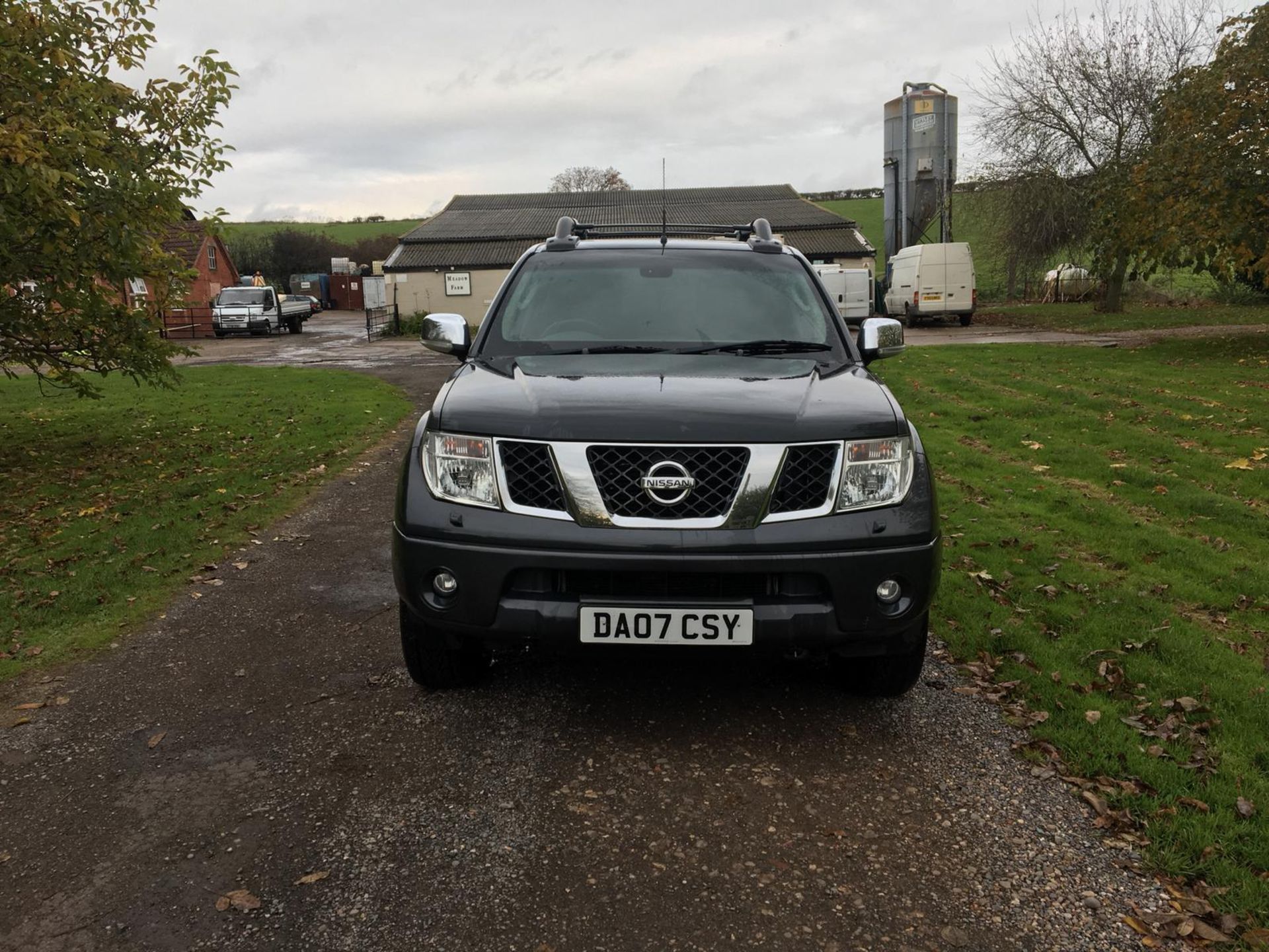 2007/07 REG NISSAN NAVARA AVENTURA 4X4 4WD DOUBLE CAB DCI GREY DIESEL PICK UP 2.5 *NO VAT* - Image 2 of 15