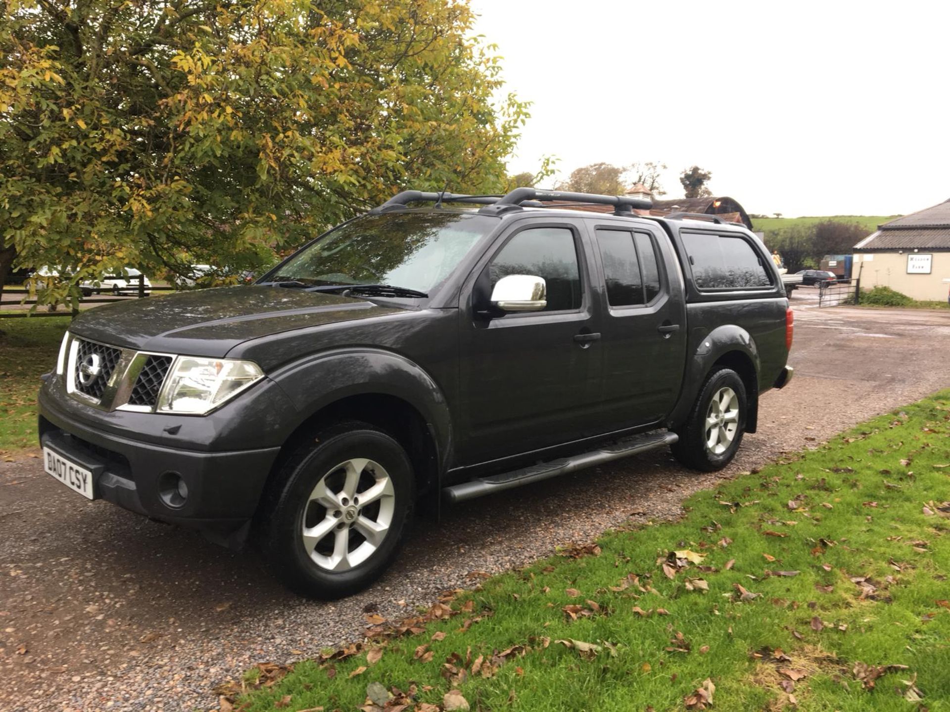 2007/07 REG NISSAN NAVARA AVENTURA 4X4 4WD DOUBLE CAB DCI GREY DIESEL PICK UP 2.5 *NO VAT* - Image 4 of 15