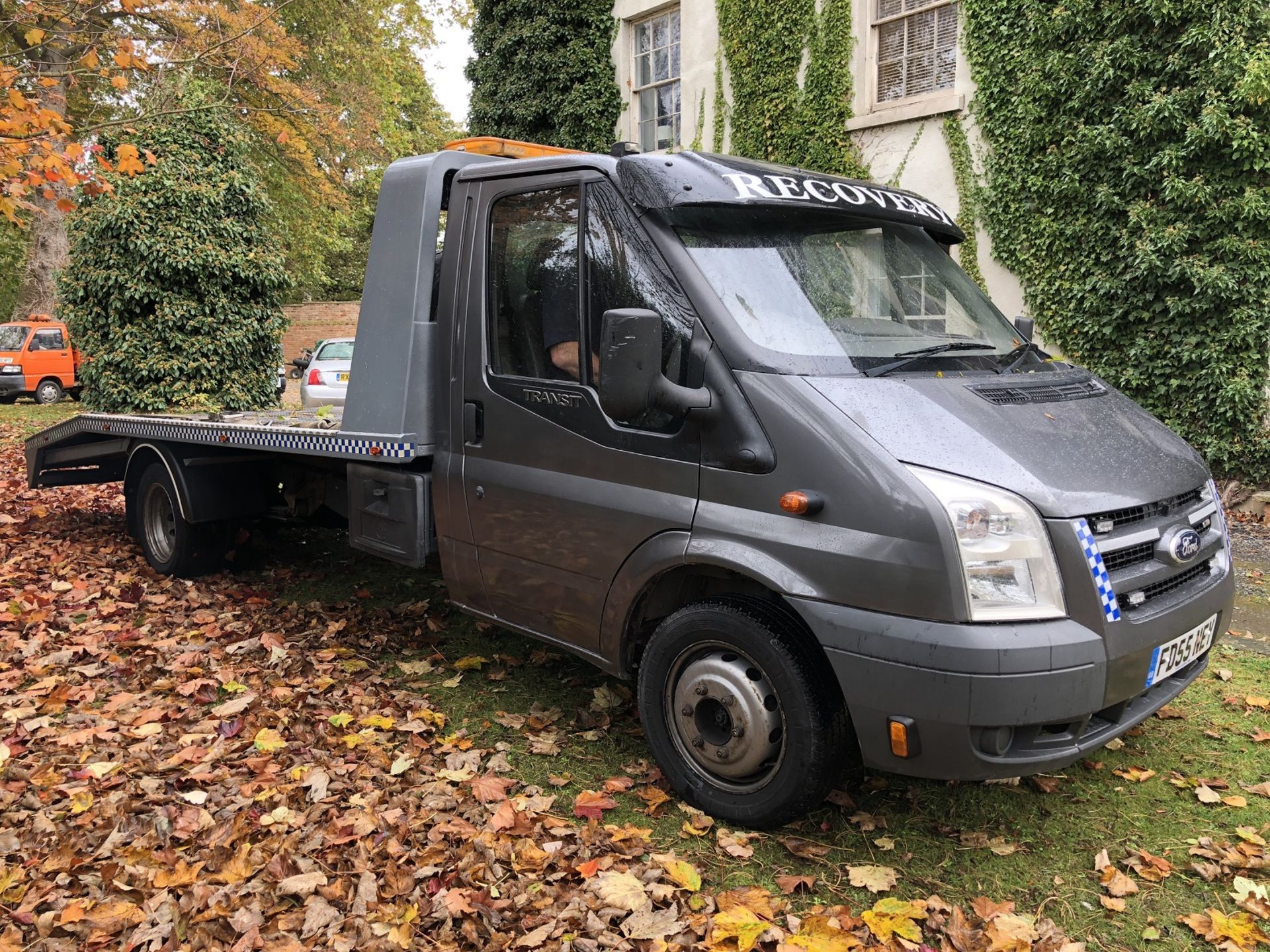 2005/55 REG FORD TRANSIT 350 LWB 135 BHP GREY DIESEL BEAVER TAIL RECOVERY CAR TRANSPORTER *PLUS VAT*