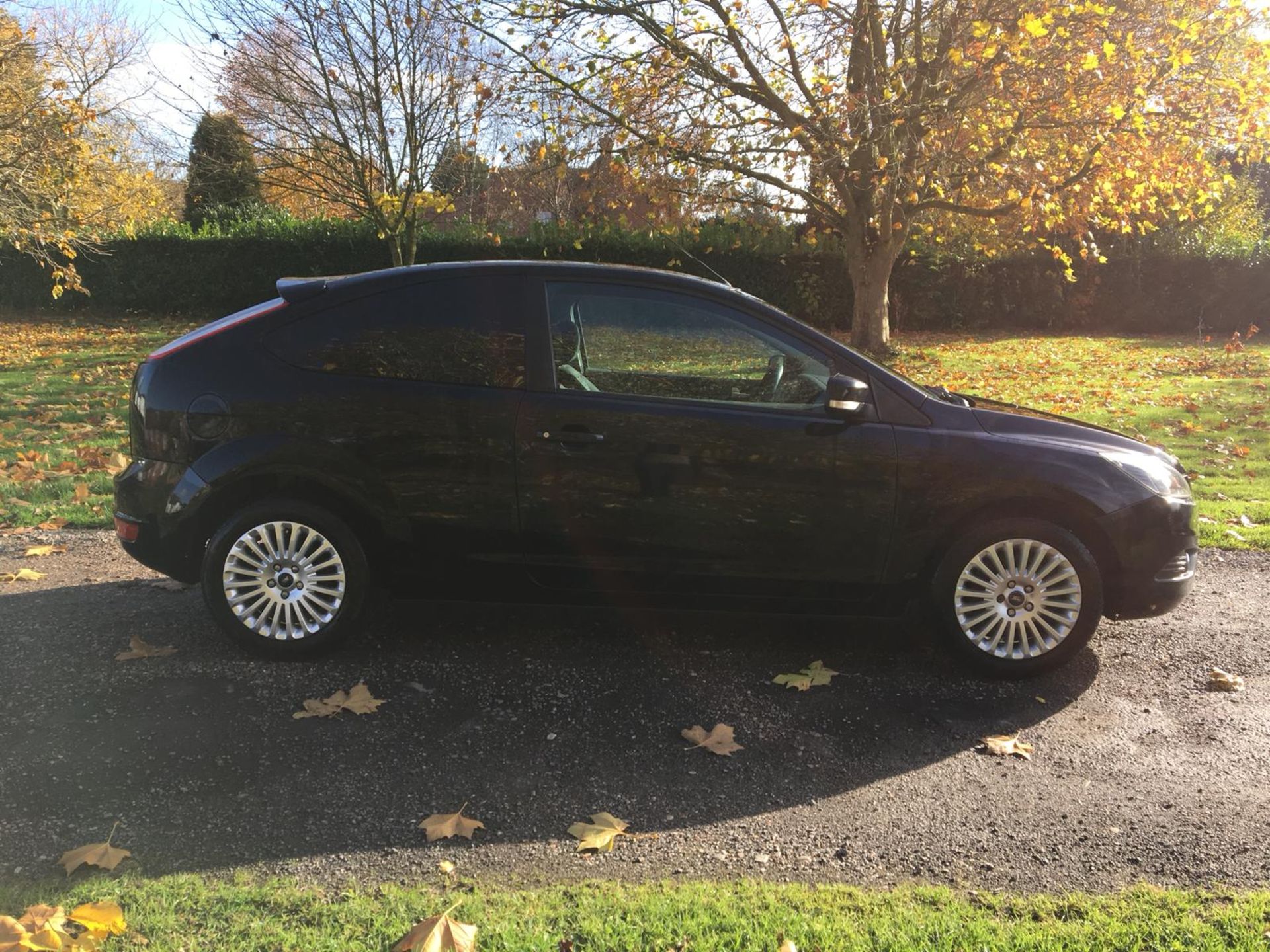 2008/58 REG FORD FOCUS TITANIUM TURBO DIESEL 136 BLACK 3 DOOR HATCHBACK, SHOWING 1 FORMER KEEPER - Bild 8 aus 13