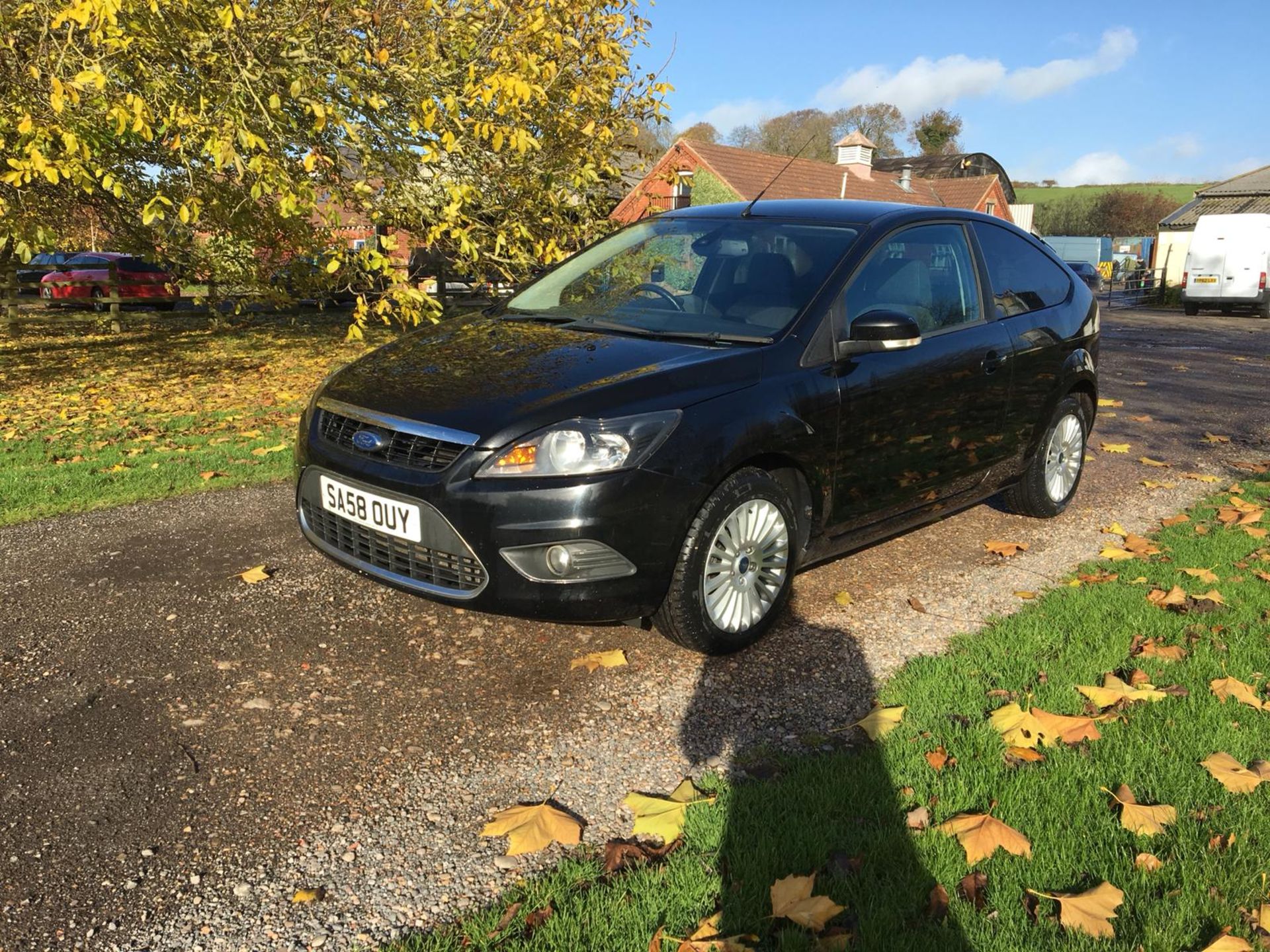 2008/58 REG FORD FOCUS TITANIUM TURBO DIESEL 136 BLACK 3 DOOR HATCHBACK, SHOWING 1 FORMER KEEPER - Bild 3 aus 13