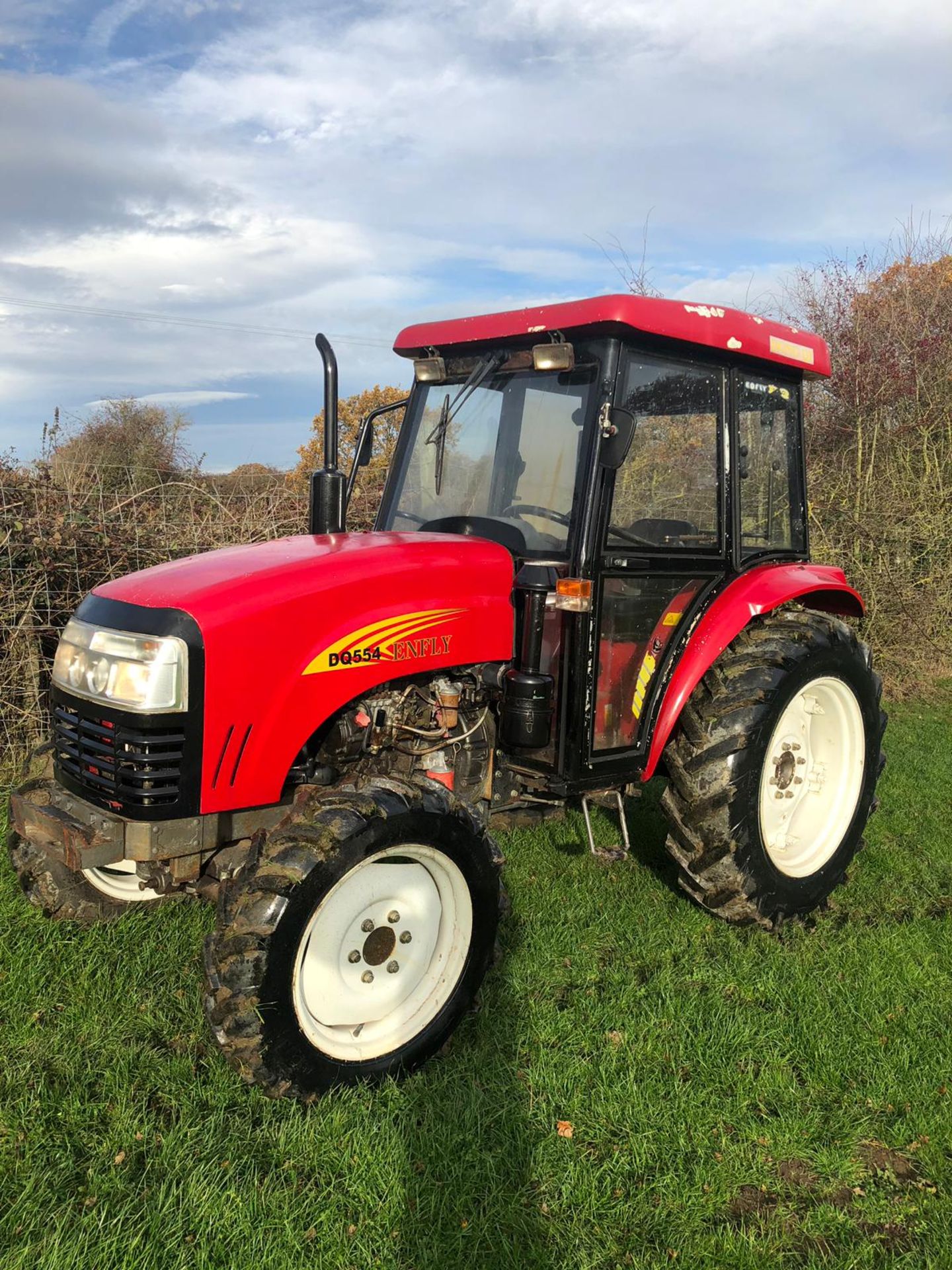 2008 ENFLY DQ554 TRACTOR RED / BLACK *PLUS VAT* - Image 5 of 20