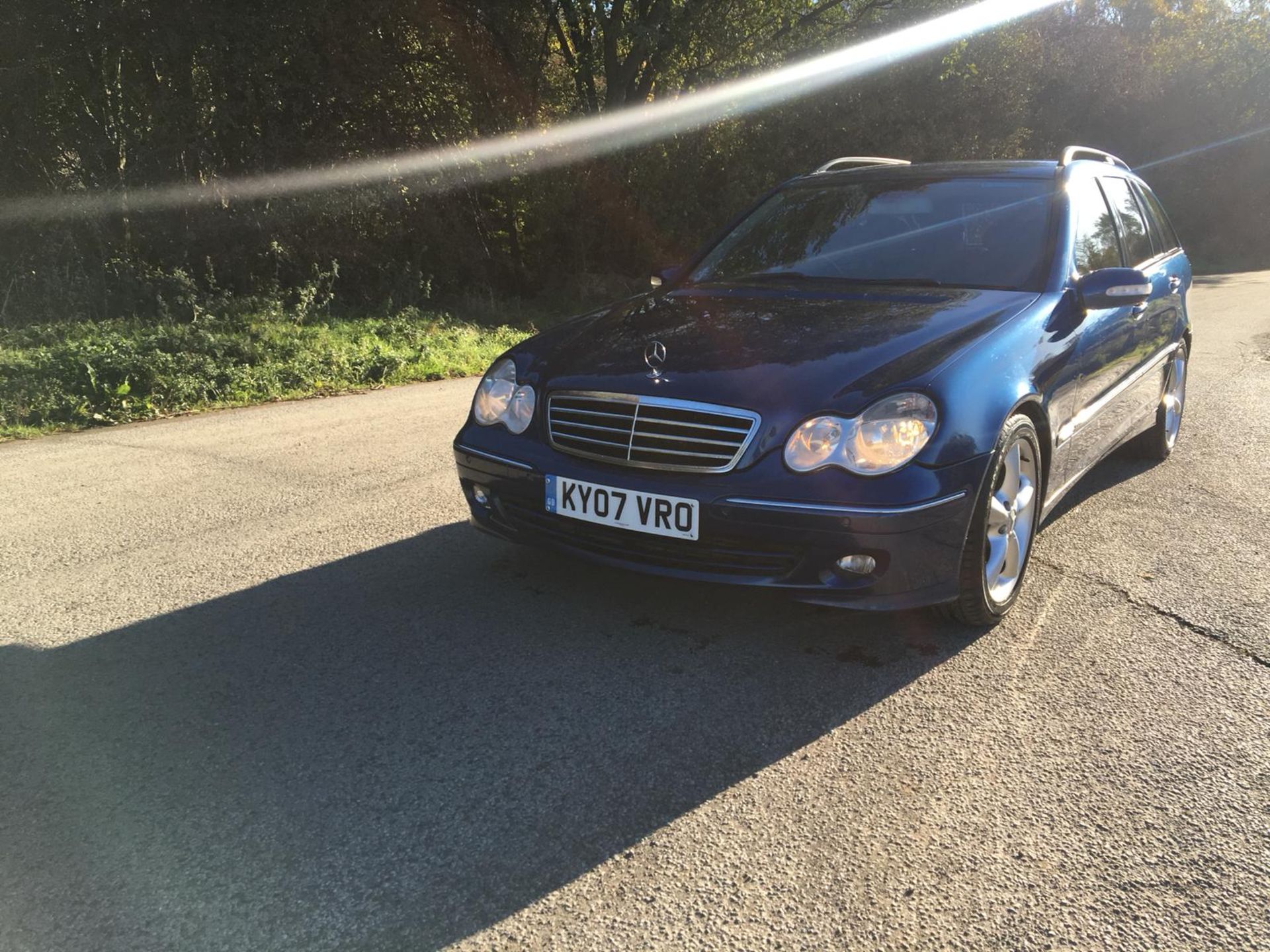 2007/07 REG MERCEDES C220 CDI AVANTGARDE SE AUTOMATIC BLUE DIESEL ESTATE *NO VAT* - Image 2 of 18