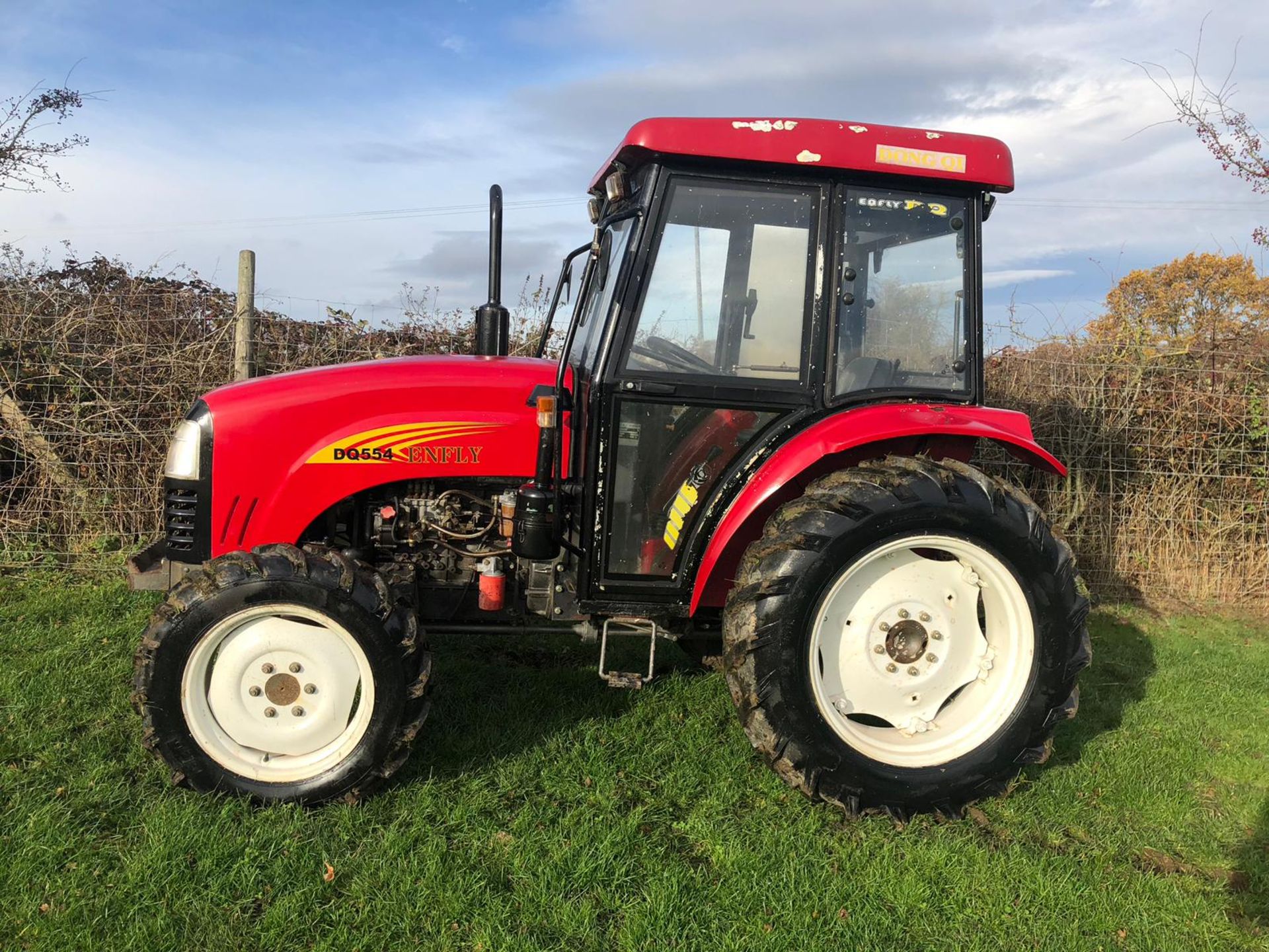 2008 ENFLY DQ554 TRACTOR RED / BLACK *PLUS VAT* - Image 6 of 20