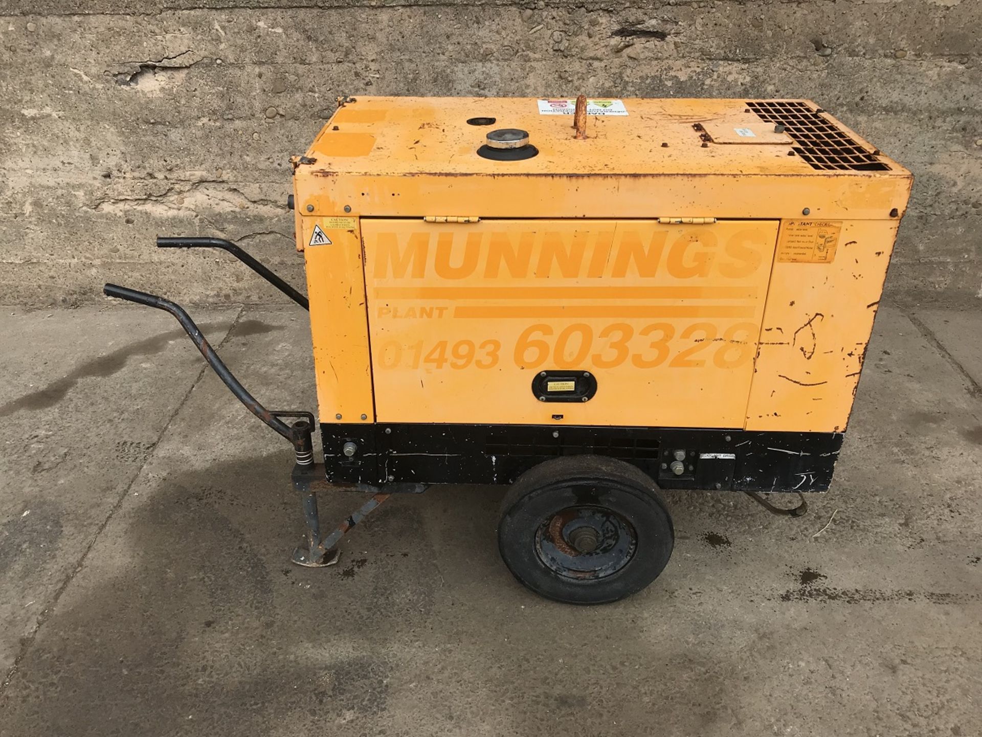 ARC GEN POWERMAKER 6DV GENERATOR, 2 CYLINDER KUBOTA DIESEL ENGINE *PLUS VAT*