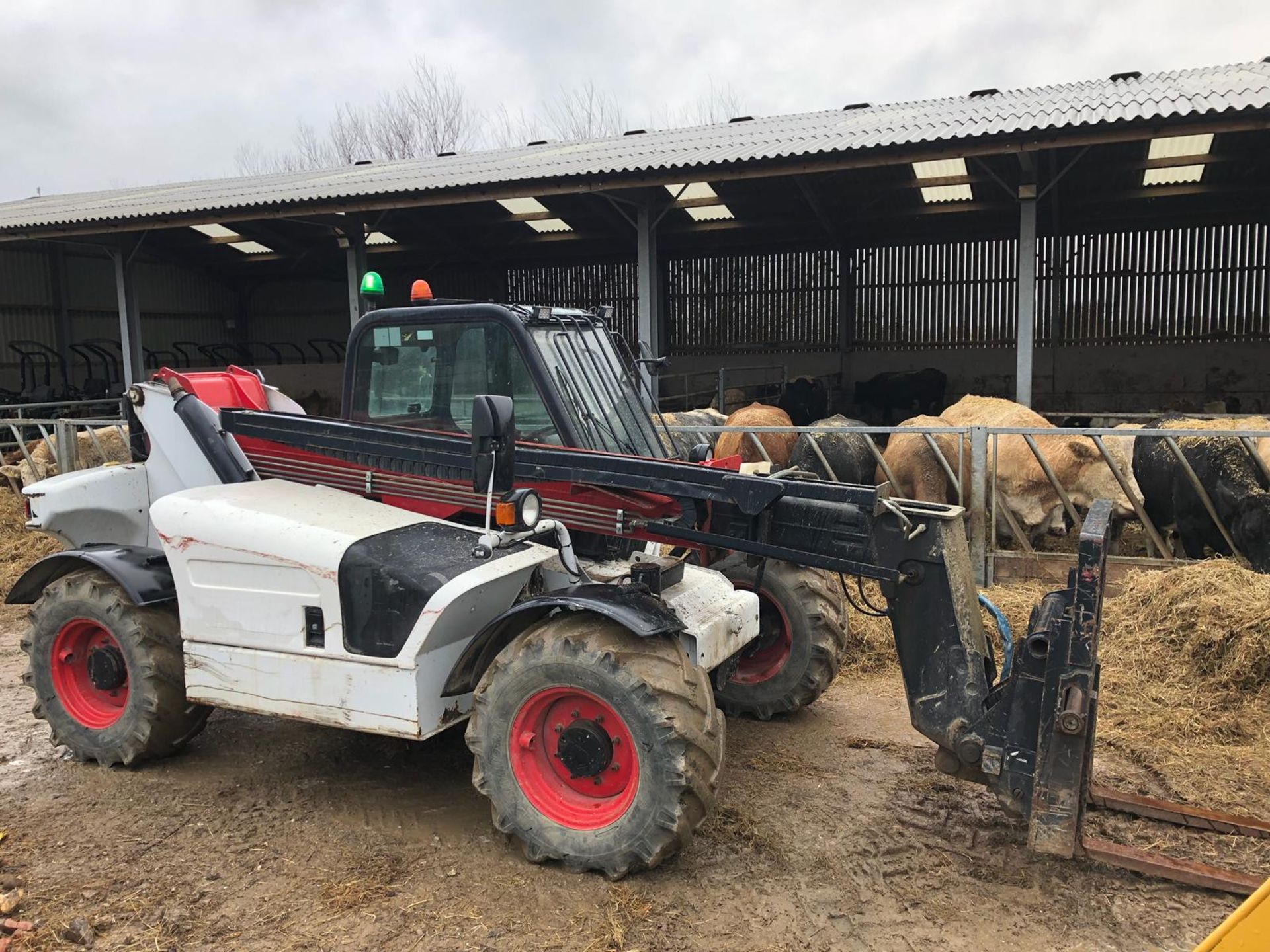 2001 BOBCAT 4060 / T3093CD WHITE / RED TELESCOPIC HANDLER 3 TONNE *PLUS VAT* - Image 2 of 17