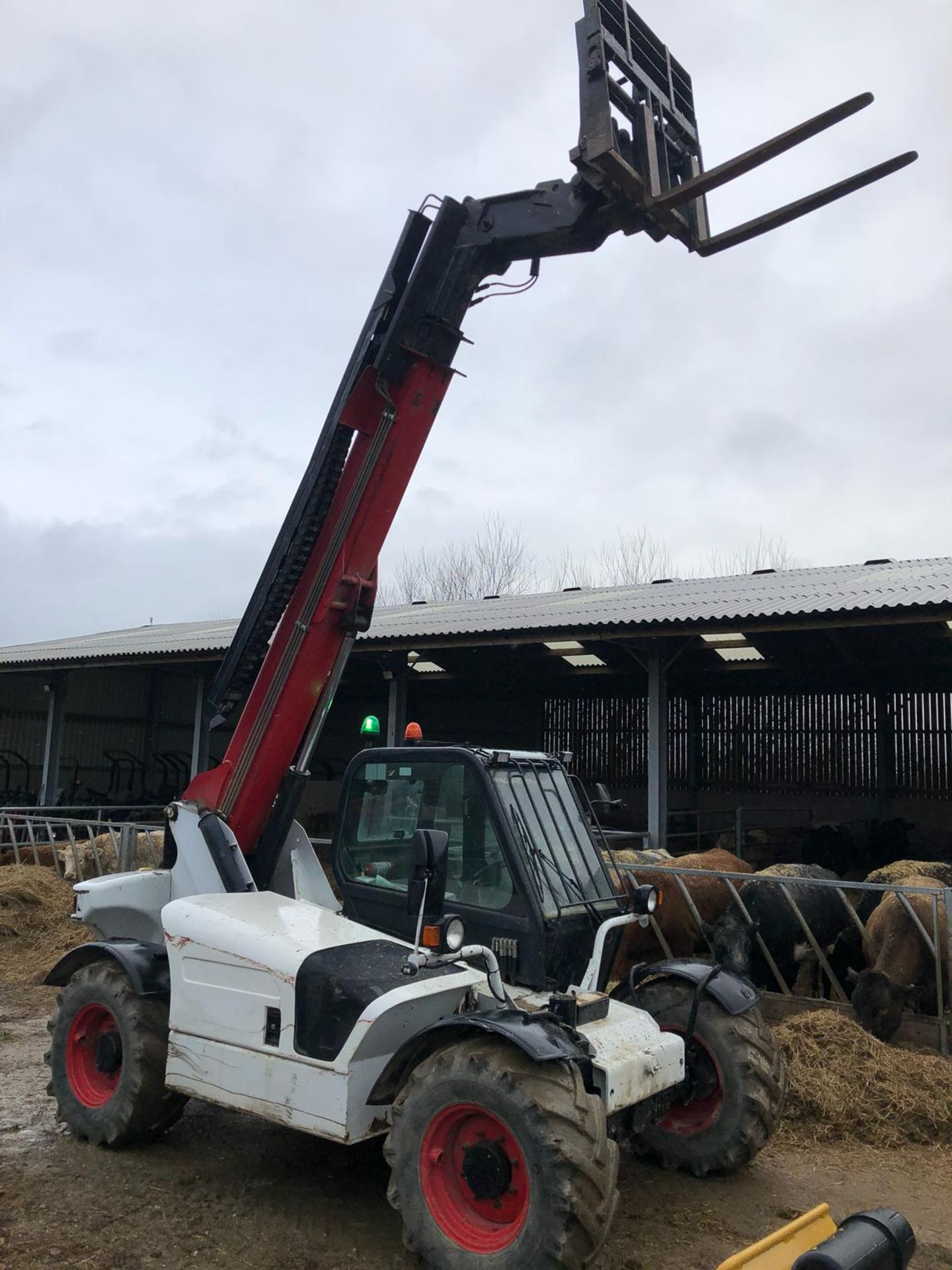 2001 BOBCAT 4060 / T3093CD WHITE / RED TELESCOPIC HANDLER 3 TONNE *PLUS VAT* - Image 6 of 17