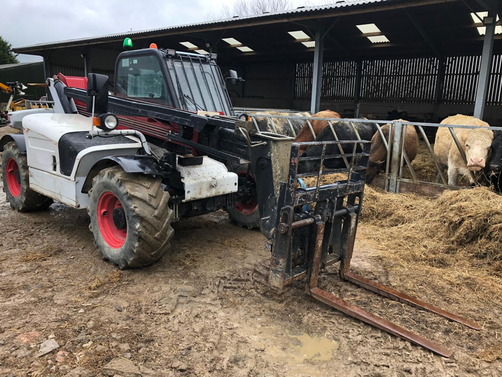 2001 BOBCAT 4060 / T3093CD WHITE / RED TELESCOPIC HANDLER 3 TONNE *PLUS VAT* - Image 3 of 17