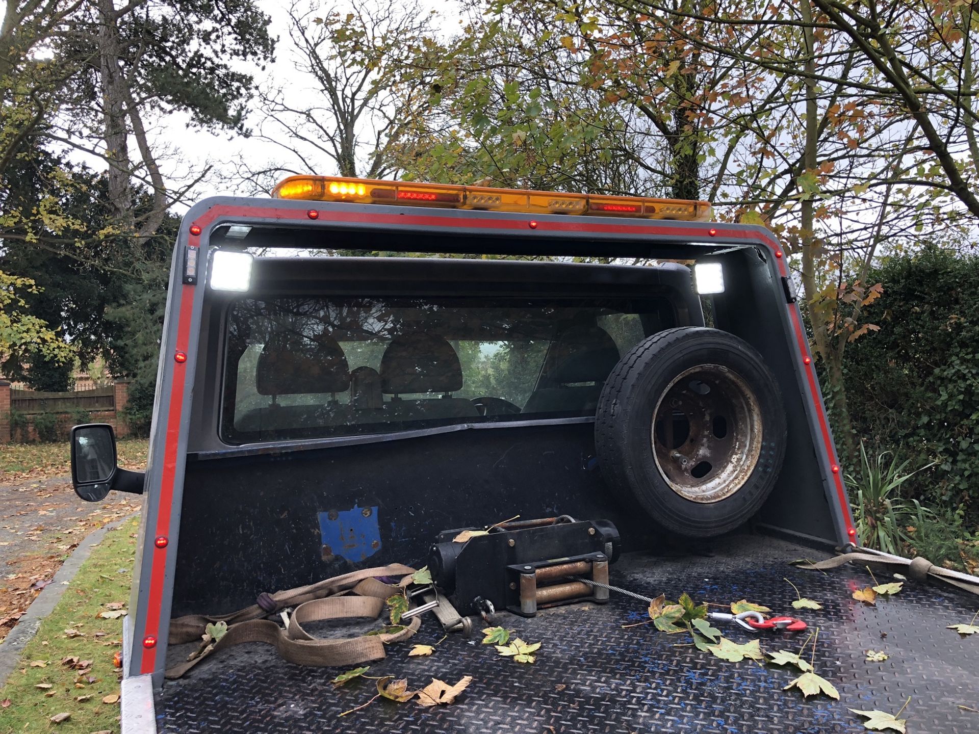 2005/55 REG FORD TRANSIT 350 LWB 135 BHP GREY DIESEL BEAVER TAIL RECOVERY CAR TRANSPORTER *PLUS VAT* - Image 11 of 28