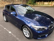 2018/67 REG BMW 118D SE AUTOMATIC BLUE DIESEL 5 DOOR HATCHBACK, SHOWING 0 FORMER KEEPERS *NO VAT*