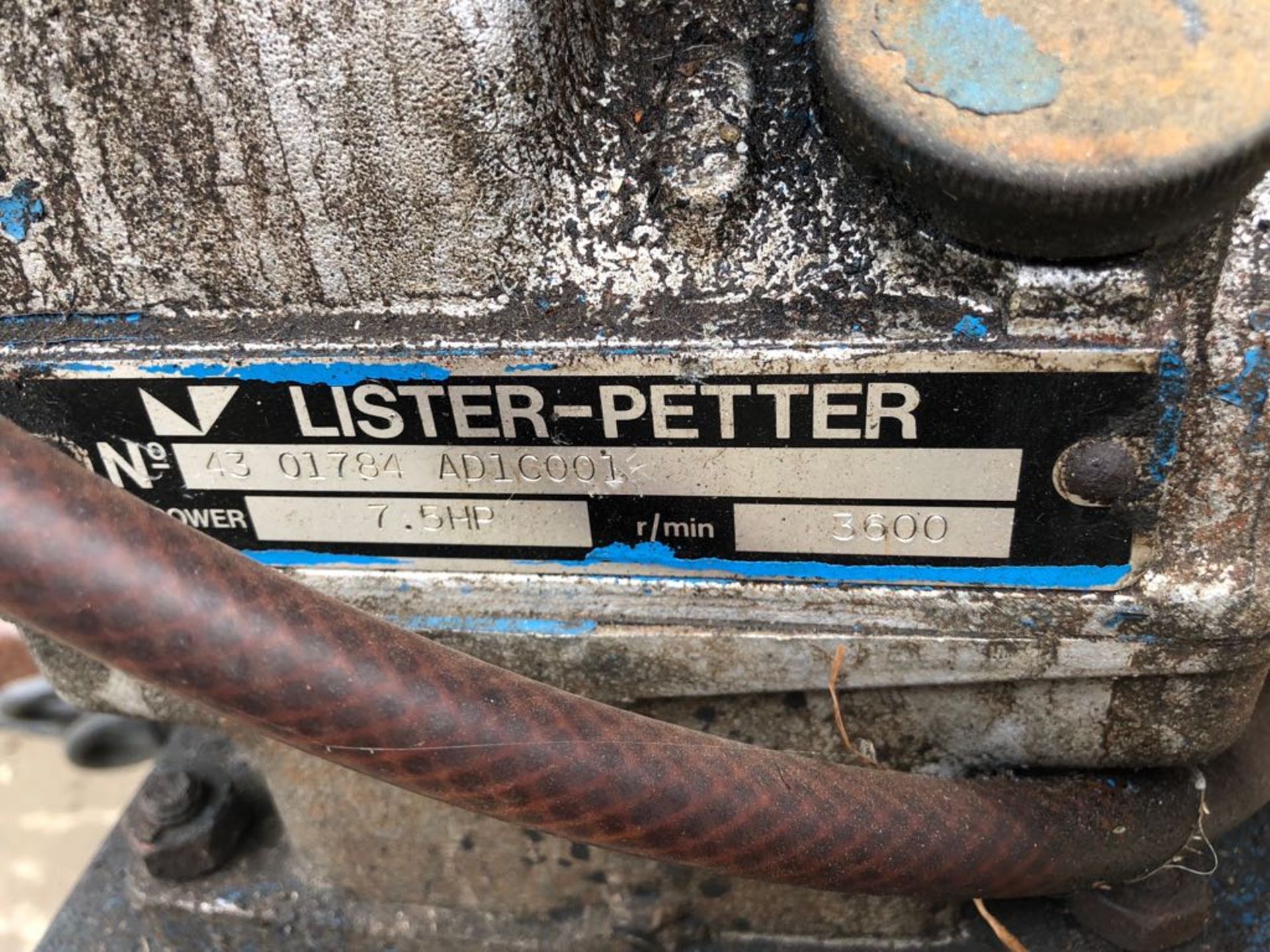 ANDREW SYKES UNIVAC LISTER PETTER WATER PUMP ON TRAILER - UNTESTED *PLUS VAT* - Image 3 of 6