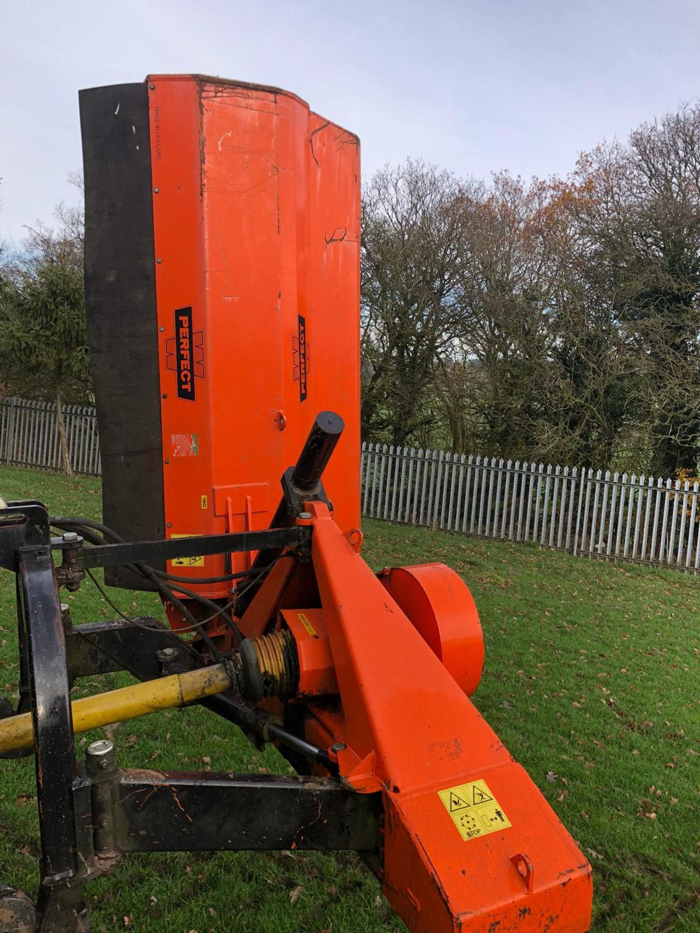 DS - 2012 PERFECT FRONT FLAIL FOR A TRACTOR ORANGE *PLUS VAT*   COLLECTION FROM PILSLEY, S45 NEAR - Image 3 of 12