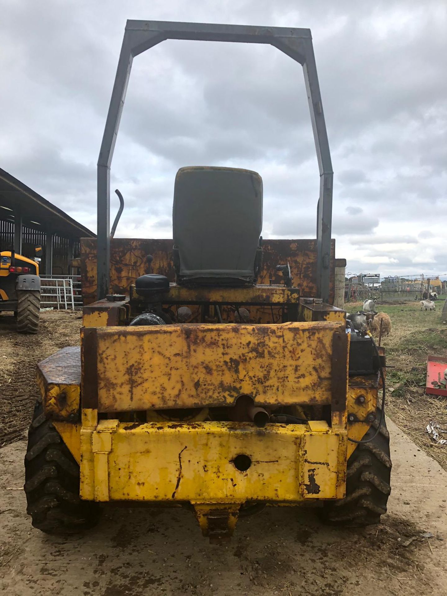 THWAITES BENFORD YELLOW 3 TONNE DUMPER, STARS, RUNS AND TIPS *PLUS VAT* - Image 6 of 16