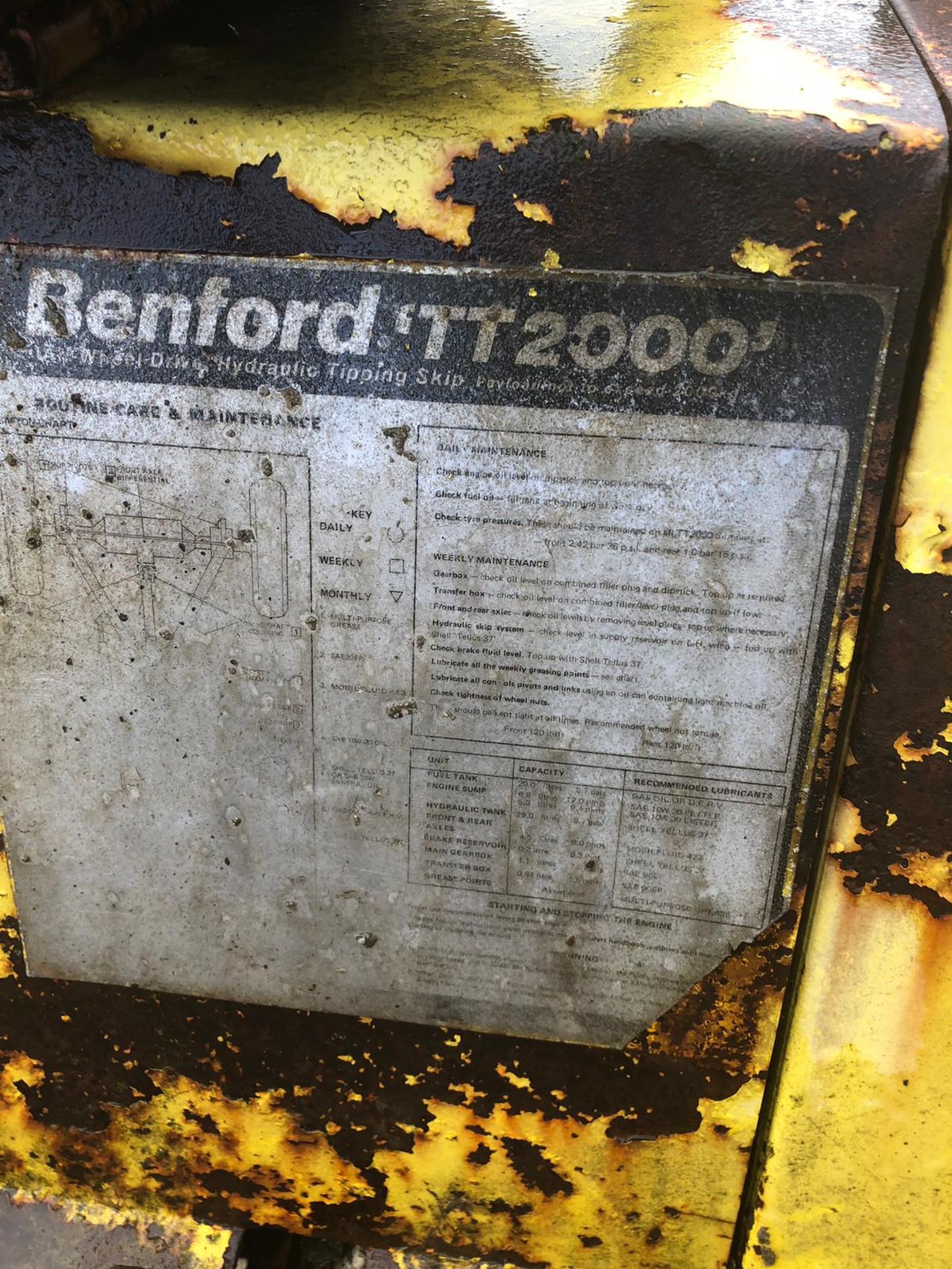 1966 BENFORD TT2000P ELSTA 2 TONNE DUMPER, STARTS, RUNS AND TIPS *PLUS VAT* - Image 16 of 25