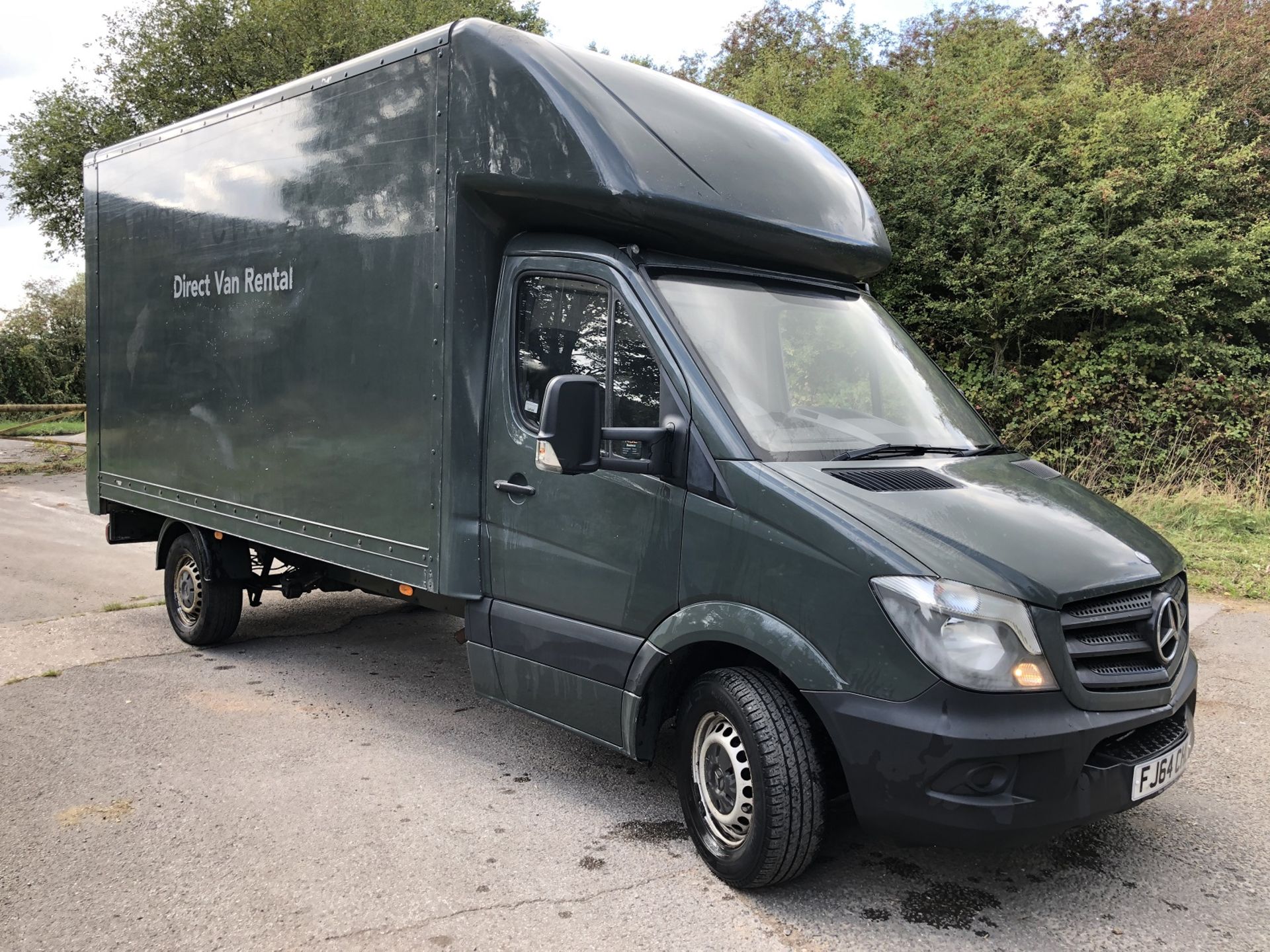 2015/64 REG MERCEDES-BENZ SPRINTER 313 CDI GREEN DIESEL LUTON VAN, SHOWING 1 FORMER KEEPER *NO VAT*