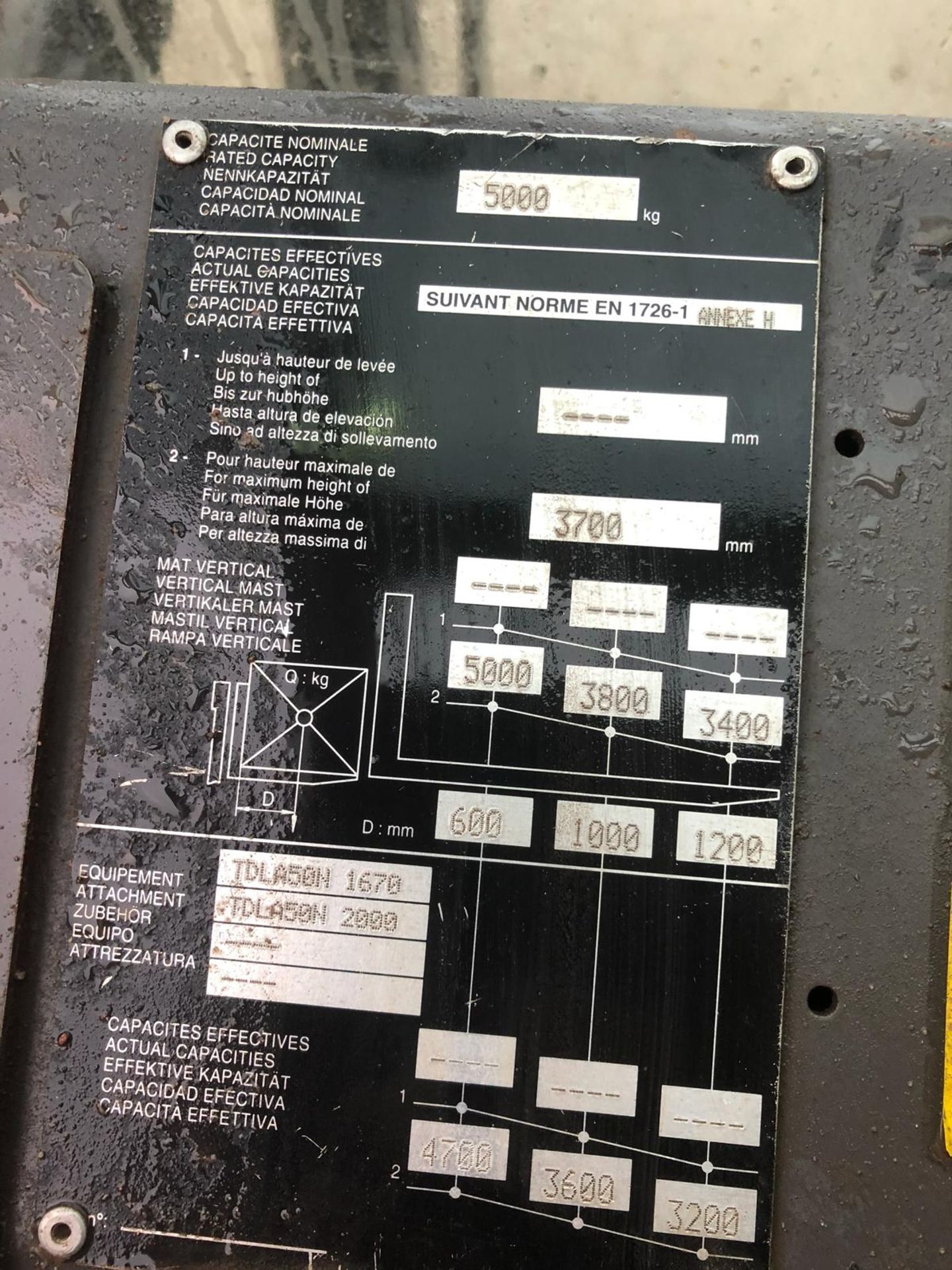 2004 MANITOU MC 50 POWER SHIFT ROUGH TERRAIN FORKLIFT *PLUS VAT* - Image 10 of 15