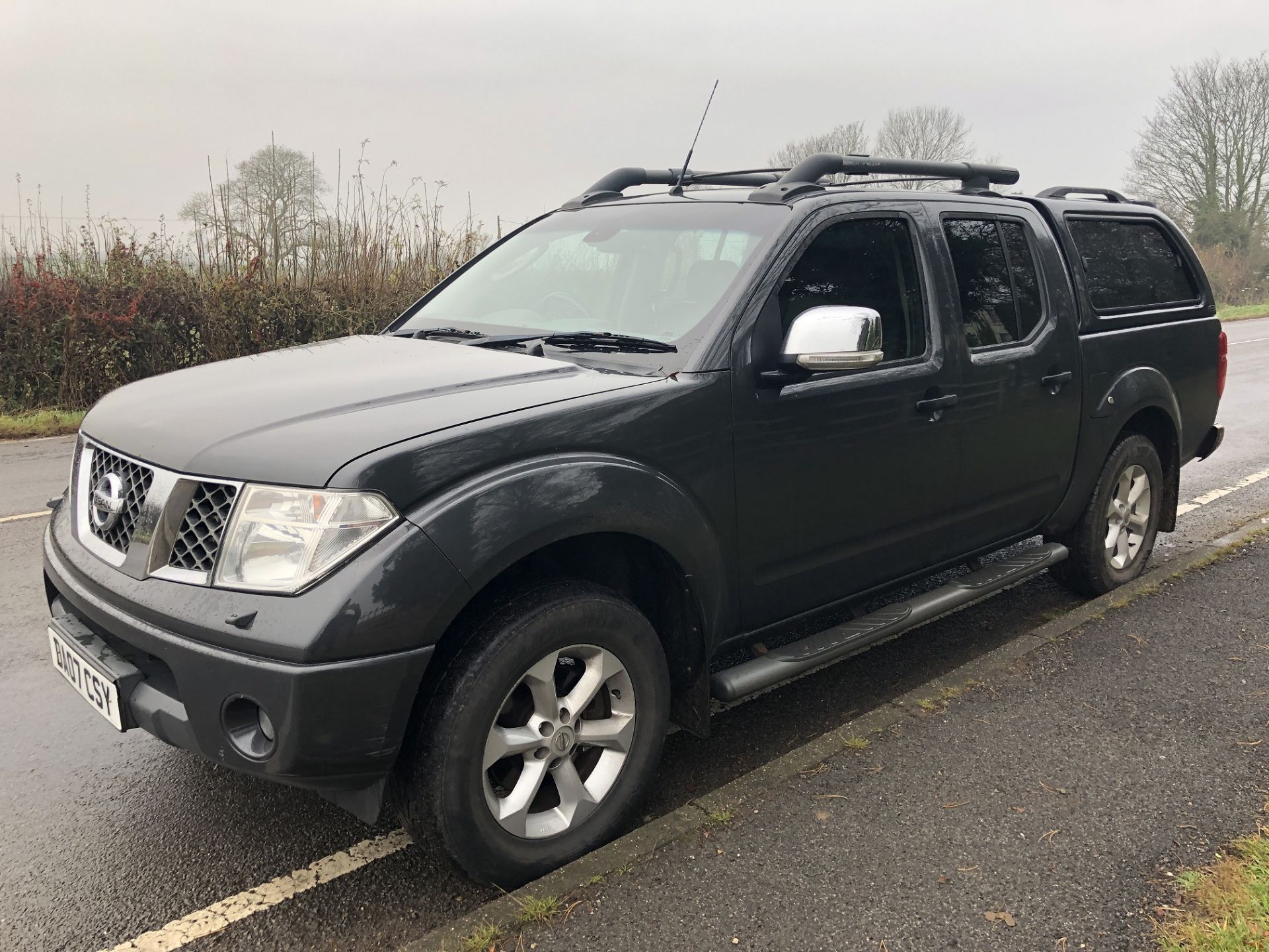 2007/07 REG NISSAN NAVARA AVENTURA 4X4 4WD DOUBLE CAB DCI GREY DIESEL PICK UP 2.5 *PLUS VAT* - Image 3 of 24