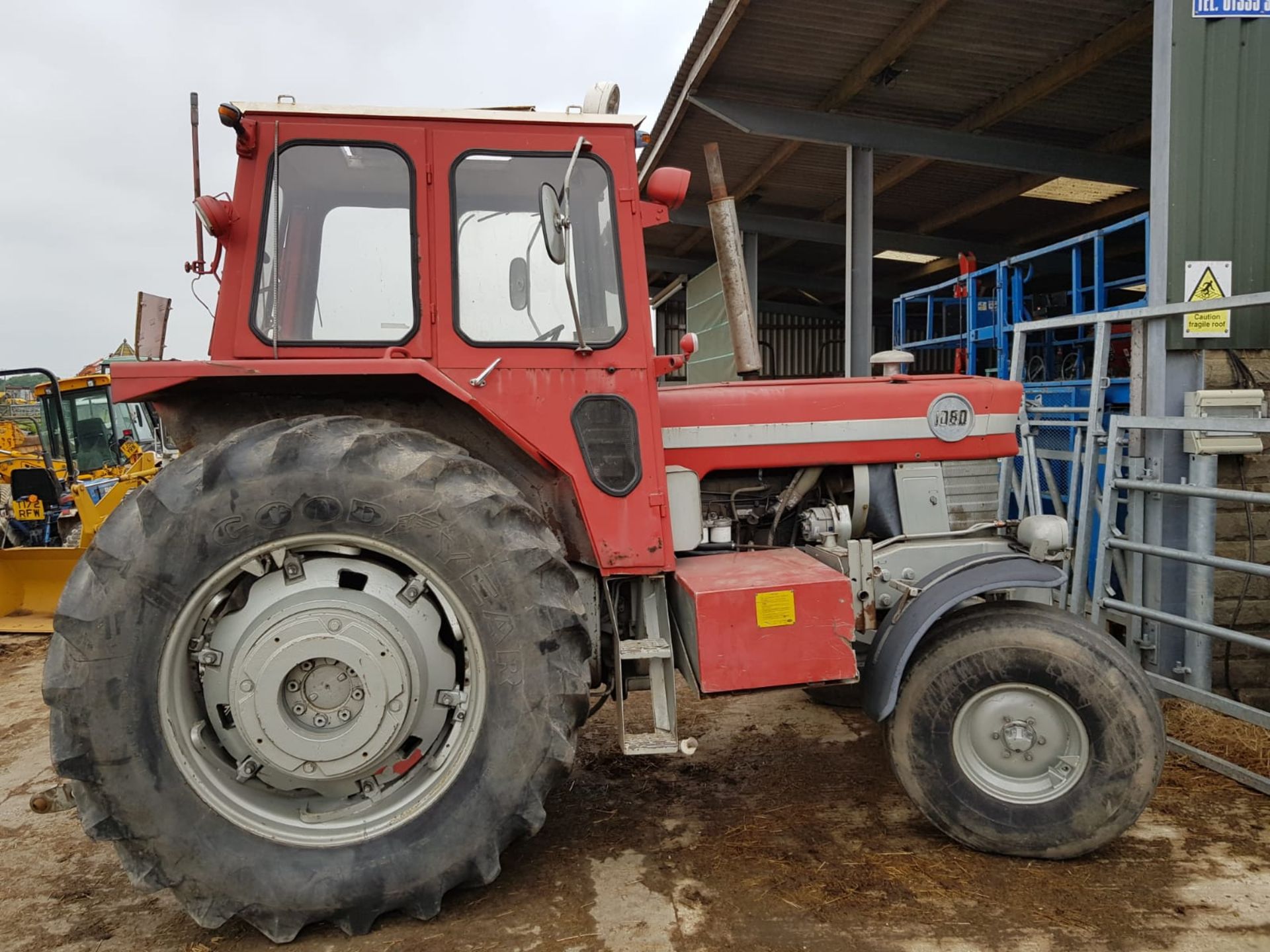 1971 MASSEY FERGUSON 1080 TRACTOR, 2X SPOOL VALVES, STARTS, DRIVES & PTO TURNS *PLUS VAT* - Image 2 of 13