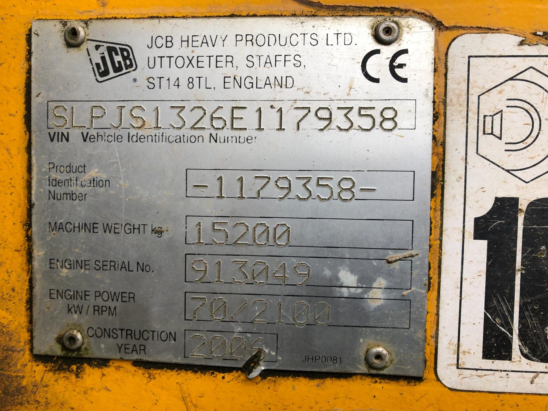 2006 JCB JS130 TRACKED 13 TONNE EXCAVATOR *PLUS VAT* - Image 13 of 16