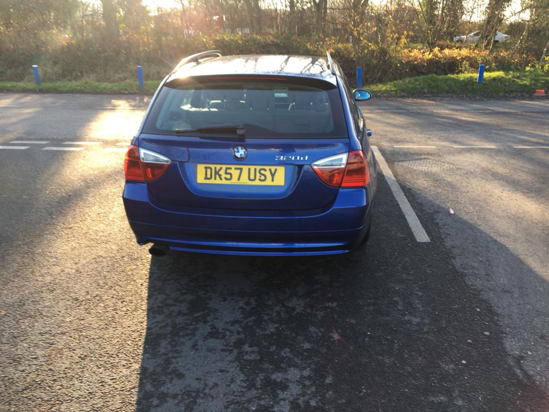 2007/57 REG BMW 320D SE TOURING 2.0 DIESEL BLUE ESTATE, SHOWING 2 FORMER KEEPERS *NO VAT* - Image 5 of 15