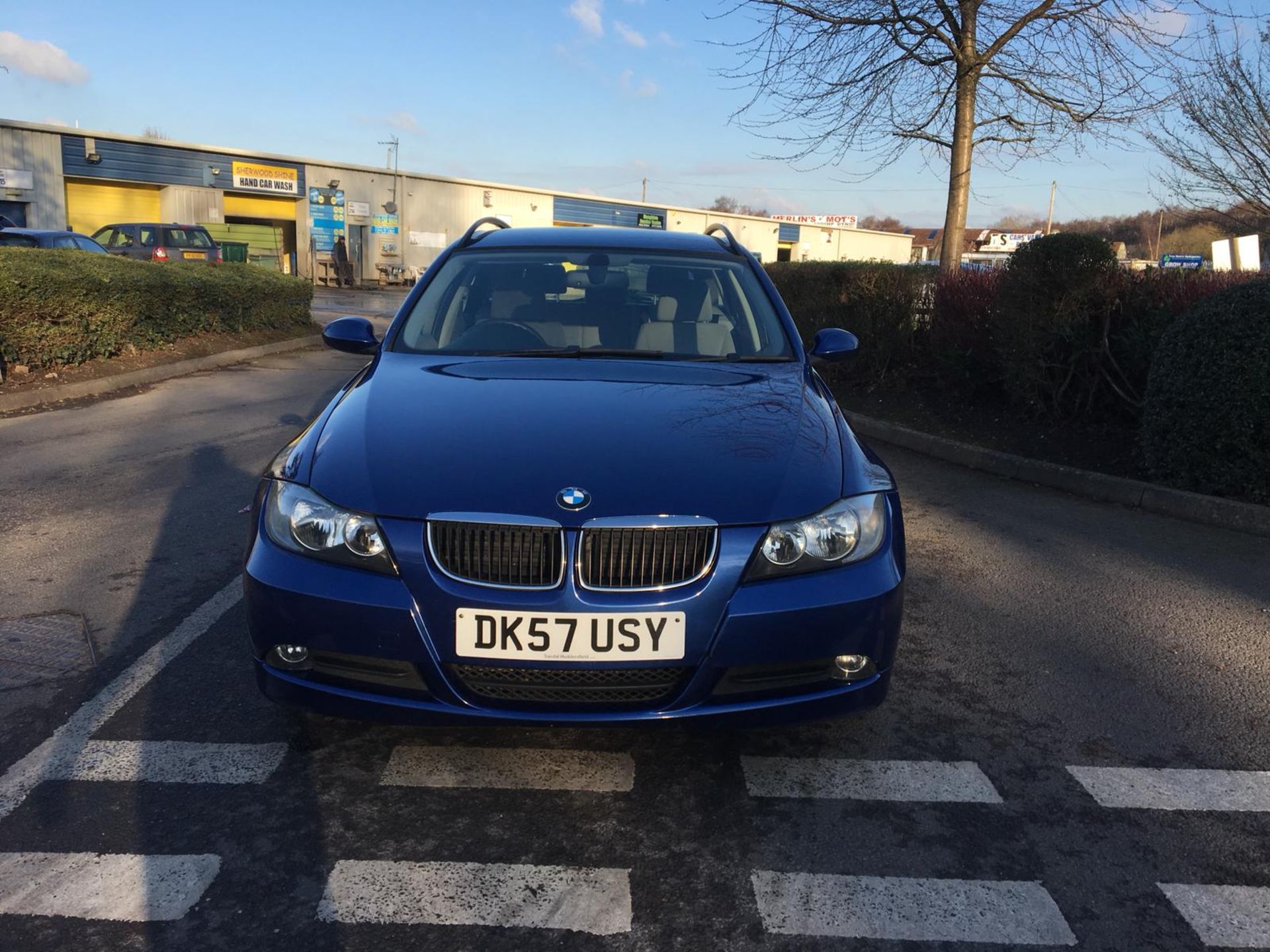 2007/57 REG BMW 320D SE TOURING 2.0 DIESEL BLUE ESTATE, SHOWING 2 FORMER KEEPERS *NO VAT* - Image 2 of 15