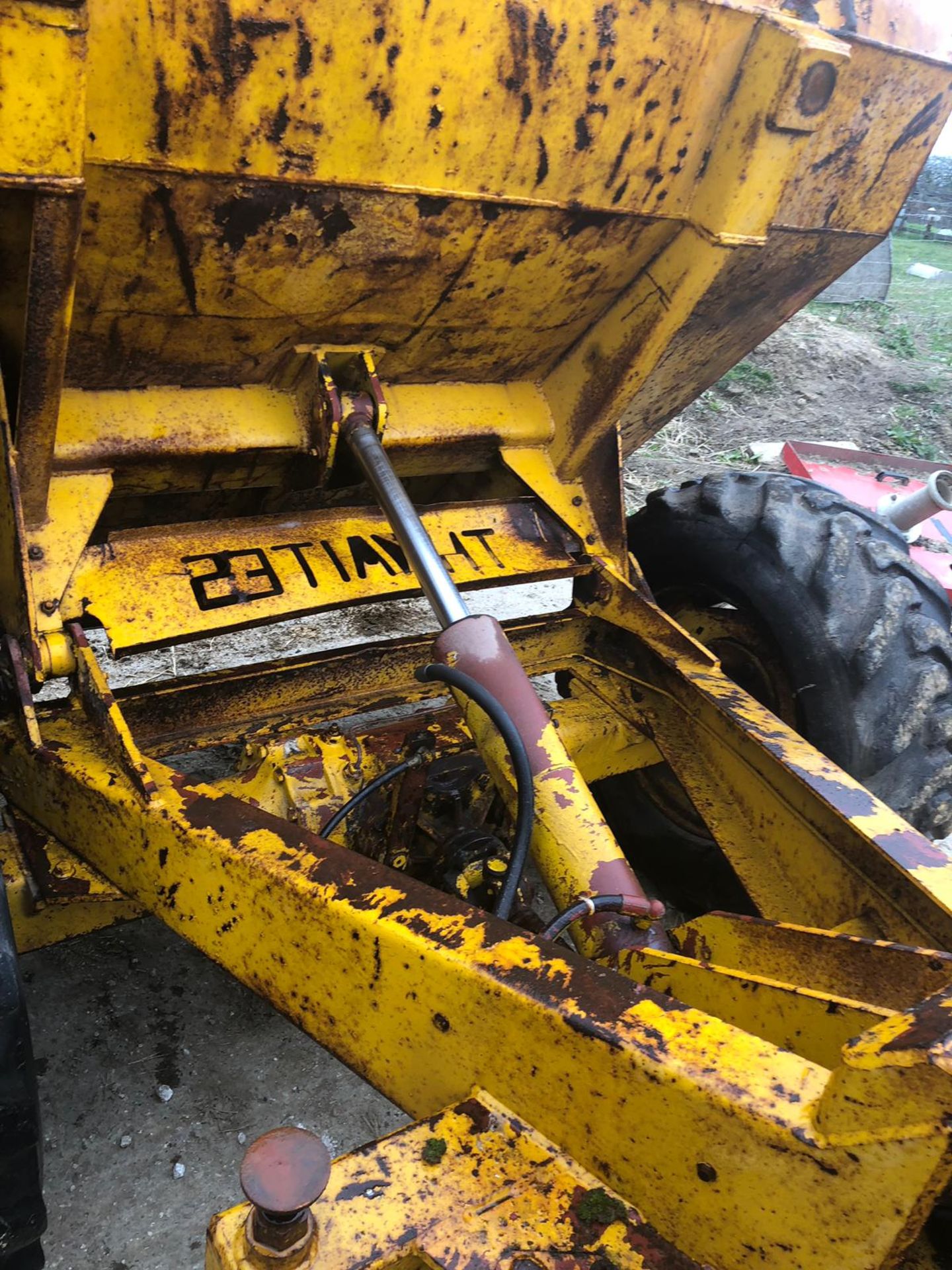 THWAITES BENFORD YELLOW 3 TONNE DUMPER, STARS, RUNS AND TIPS *PLUS VAT* - Image 11 of 16