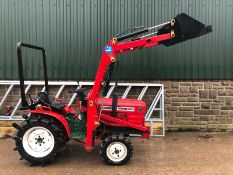 YANMAR YM1510D COMPACT TRACTOR WITH V1 FRONT LOADING SHOVEL *PLUS VAT*