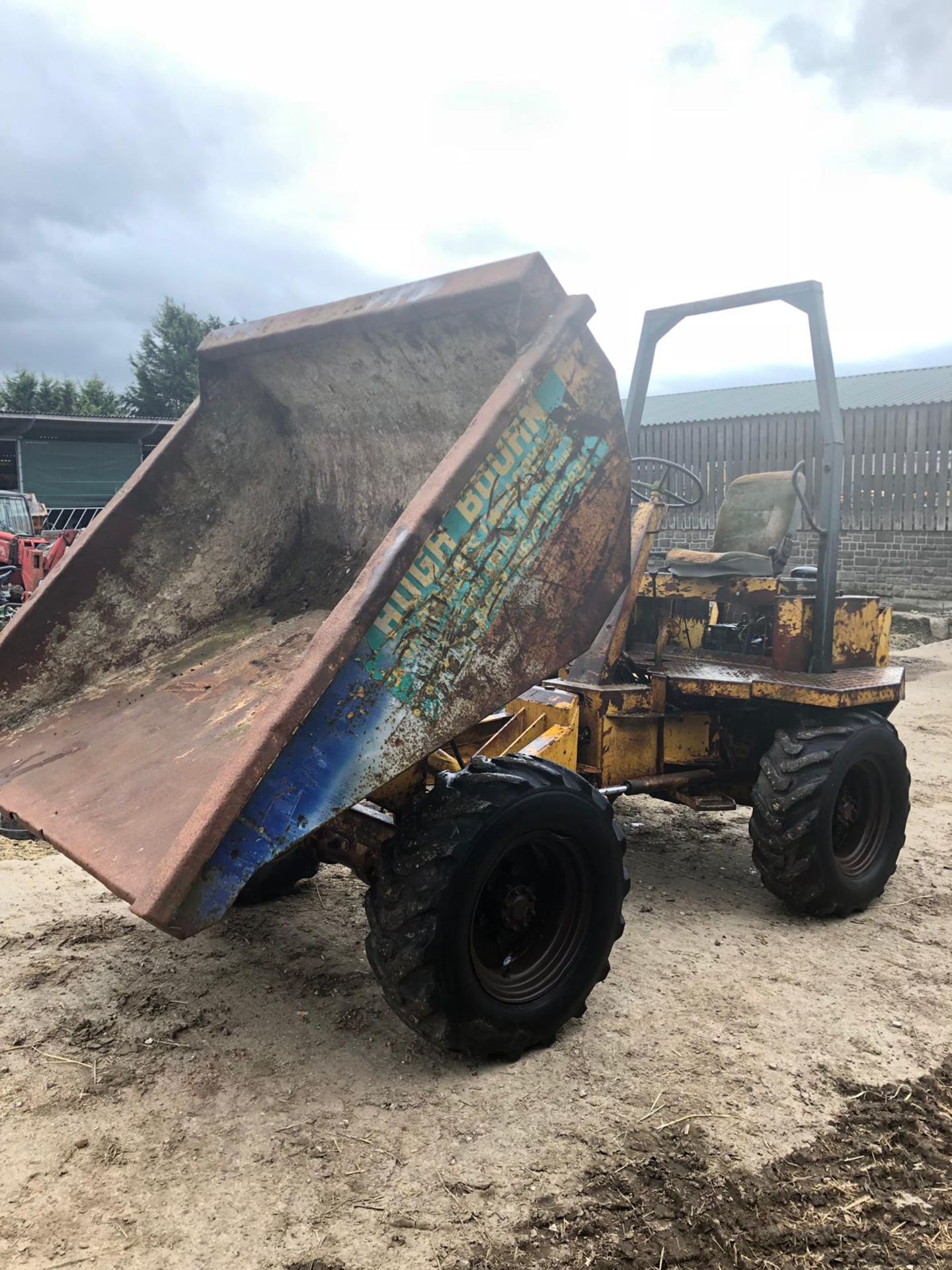 THWAITES BENFORD YELLOW 3 TONNE DUMPER, STARS, RUNS AND TIPS *PLUS VAT* - Image 8 of 16