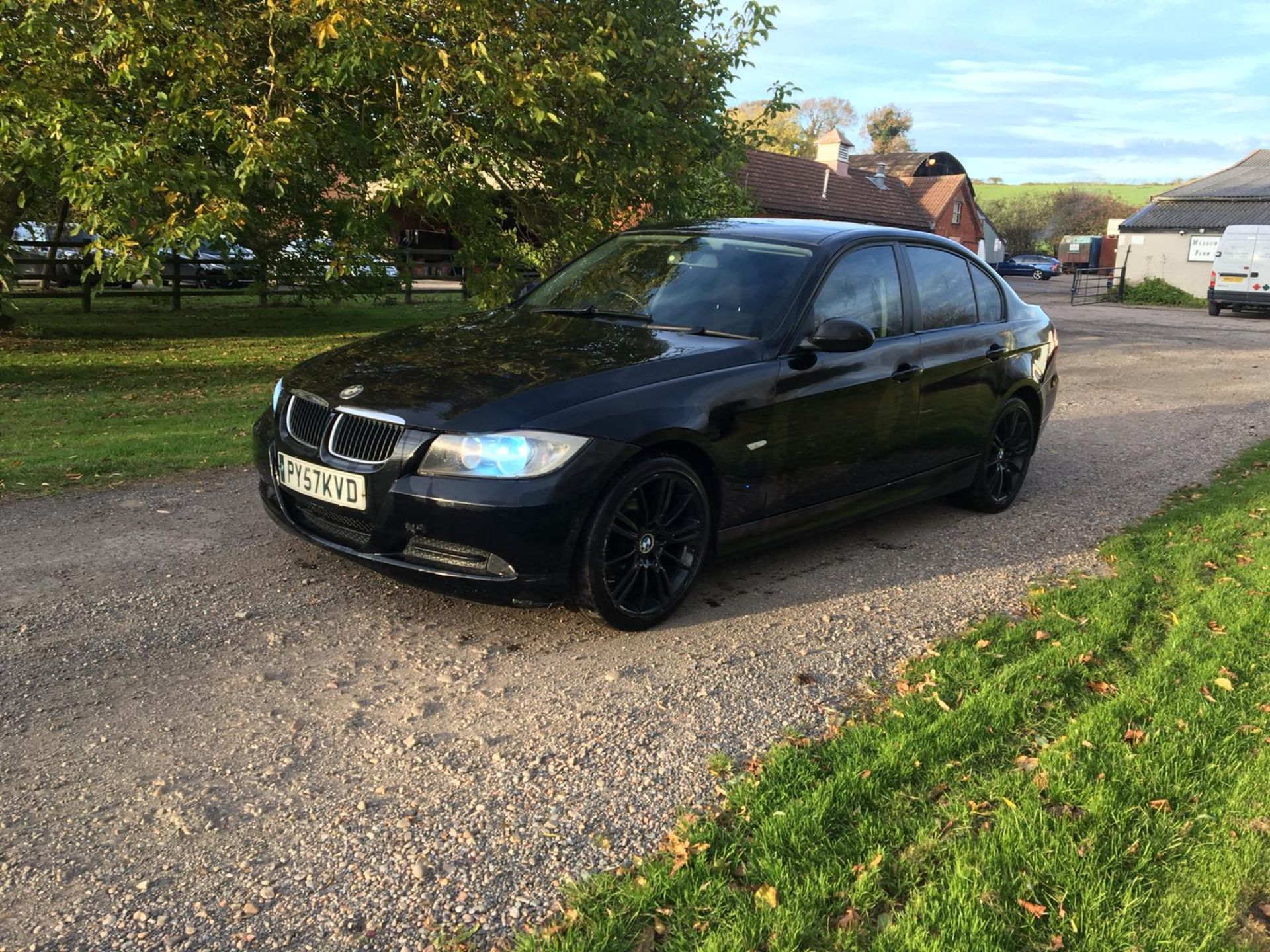 2008/57 REG BMW 320D ES BLACK DIESEL 4 DOOR SALOON *NO VAT* - Image 3 of 13