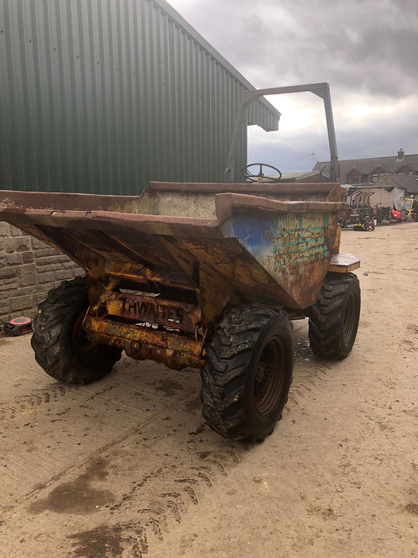 THWAITES BENFORD YELLOW 3 TONNE DUMPER, STARS, RUNS AND TIPS *PLUS VAT* - Image 2 of 16