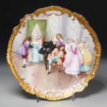 Limoges hand painted porcelain charger