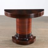 French Art Deco demi-lune console